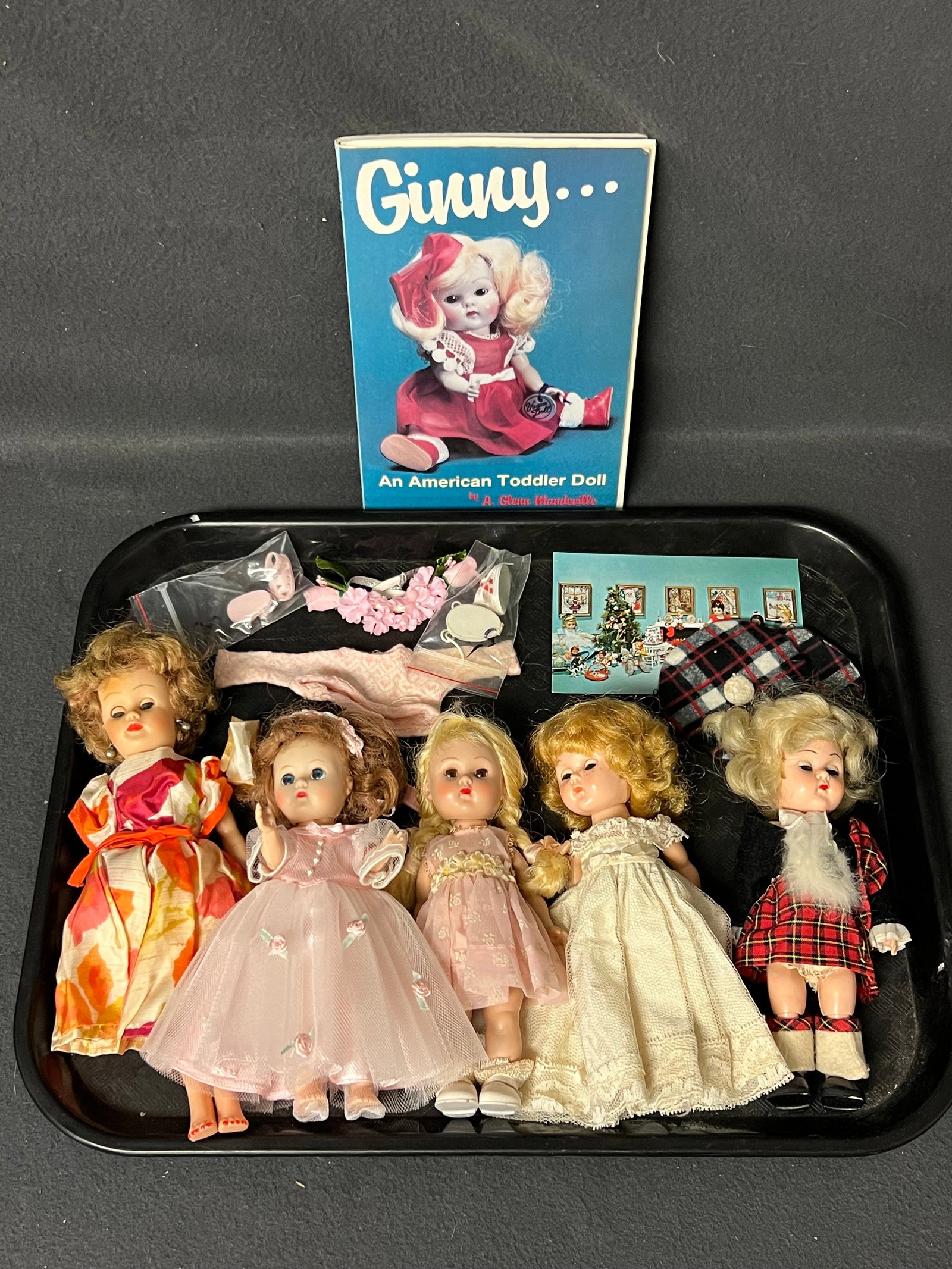 (5)Vintage Ginny, Circle P Miss Coty Dolls - (3)Marked Ginny Dolls w/ Turning Heads - Jointed, (1 of 3)