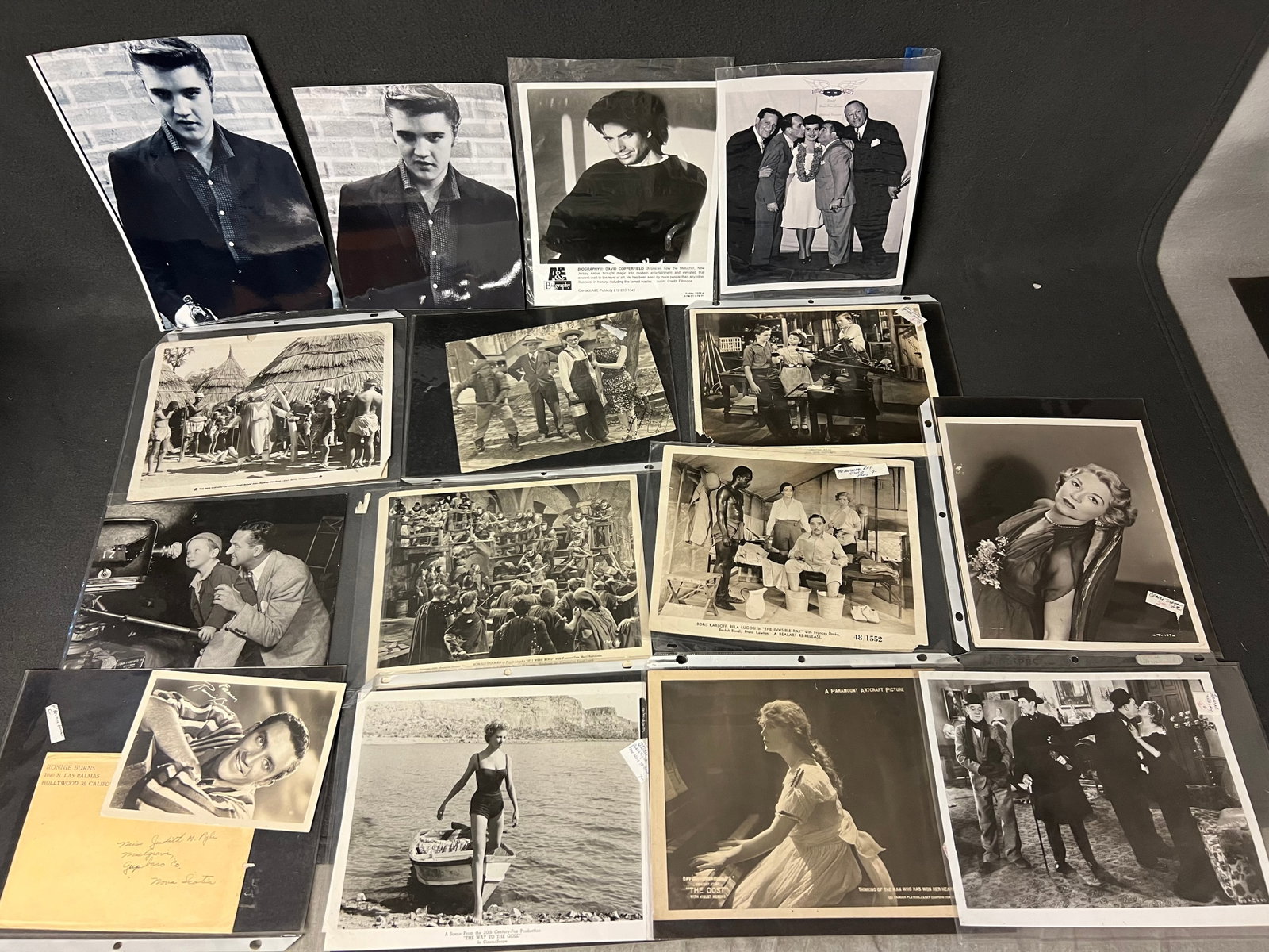Asst Movie Promo Photos, Ephemera - Babes in Toyland, Janet Leigh, Peter Sellers, Laurel + Hardy,: Asst Movie Promo Photos, Ephemera - Babes in Toyland, Janet Leigh, Peter Sellers, Laurel + Hardy, Hollywood Napkins, Ephemera + More