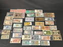 Asst Vtg European Paper Money, Various Countries- Asst Denomination + Condition - Belgium, Spain,