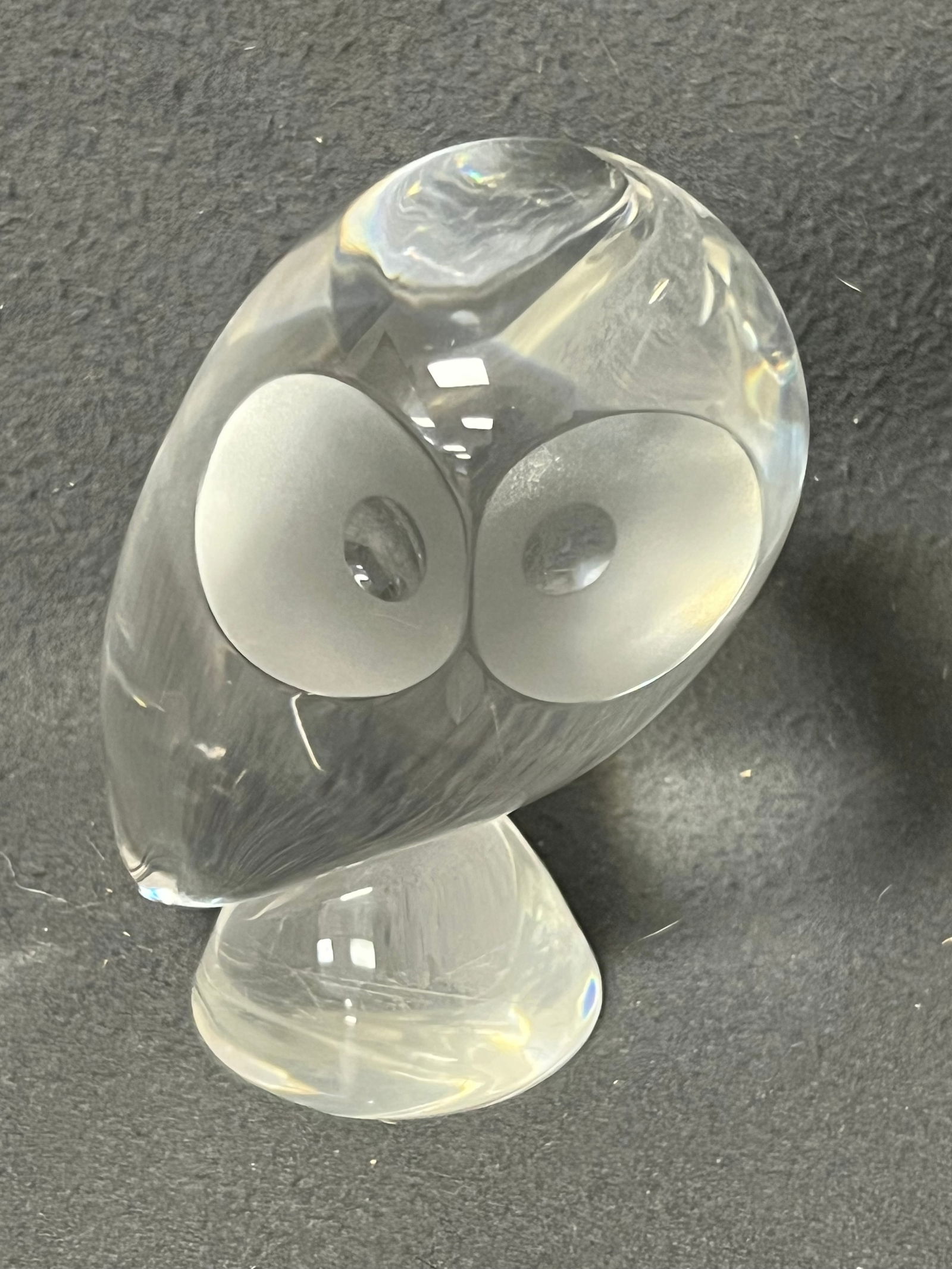 Steuben Crystal Owl Figure 5'' - Designed by Donald Pollard (1 of 3)