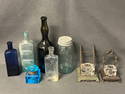 Atq Bottles, Ladies Leg, Inkwells - Dark Green Lady Leg Bottle, Hoods, Chemist + More Bottles -