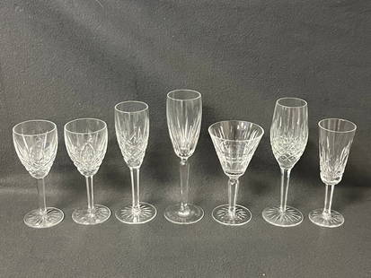 (7)Asst Waterford Stemware Glasses: (7)Asst Waterford Stemware Glasses