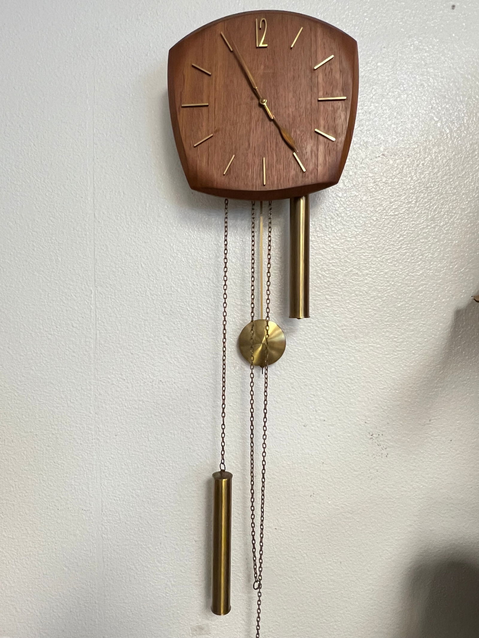 MCM Junghans Teak Wall Clock 11'' x 11'' x 4'' - #20 / 6140 , Movement W.748 (1 of 6)