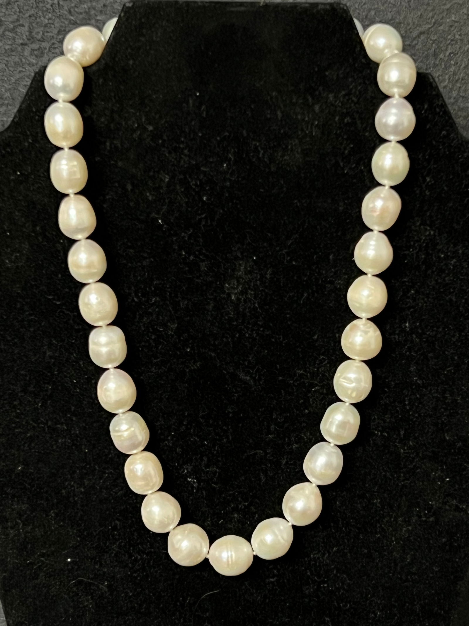 12-16mm Natural Baroque Pearl Necklace 18''L - Sterling Clasp (1 of 4)