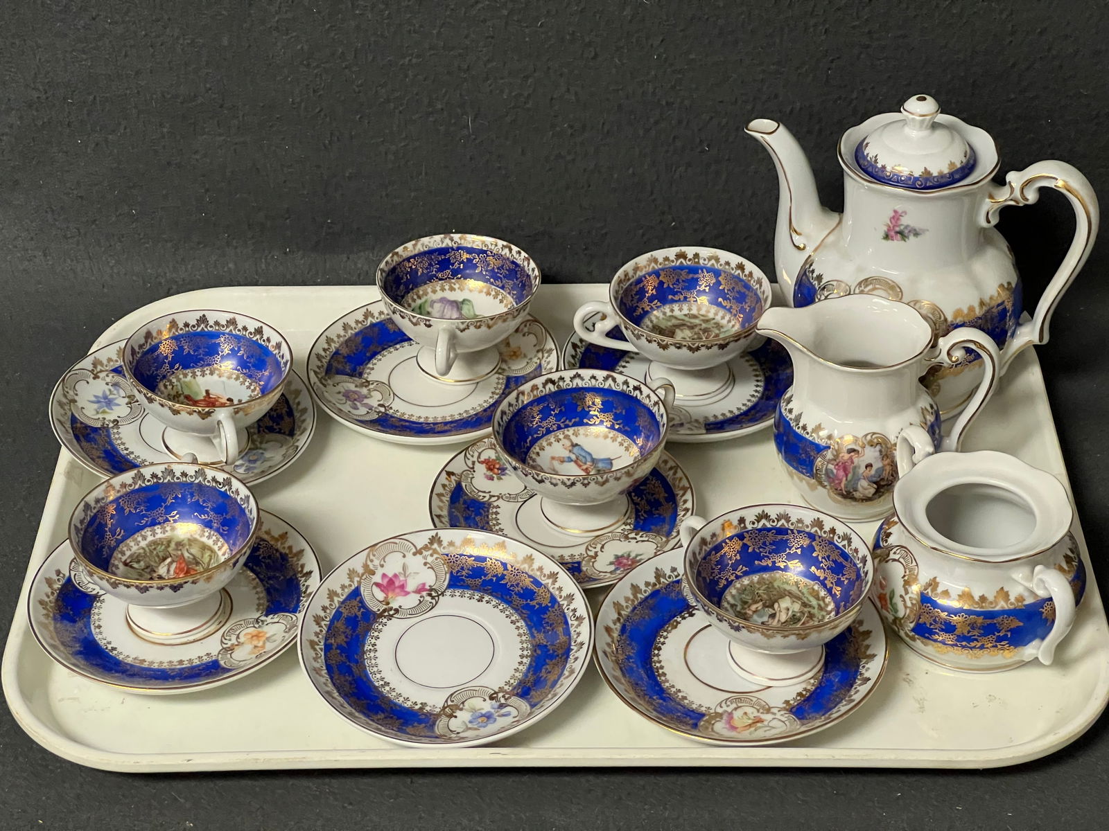 Oscar Schlegelmilch 16pc Tea Set - Teapot 5''T , Demi Cups & Saucers (1 of 4)