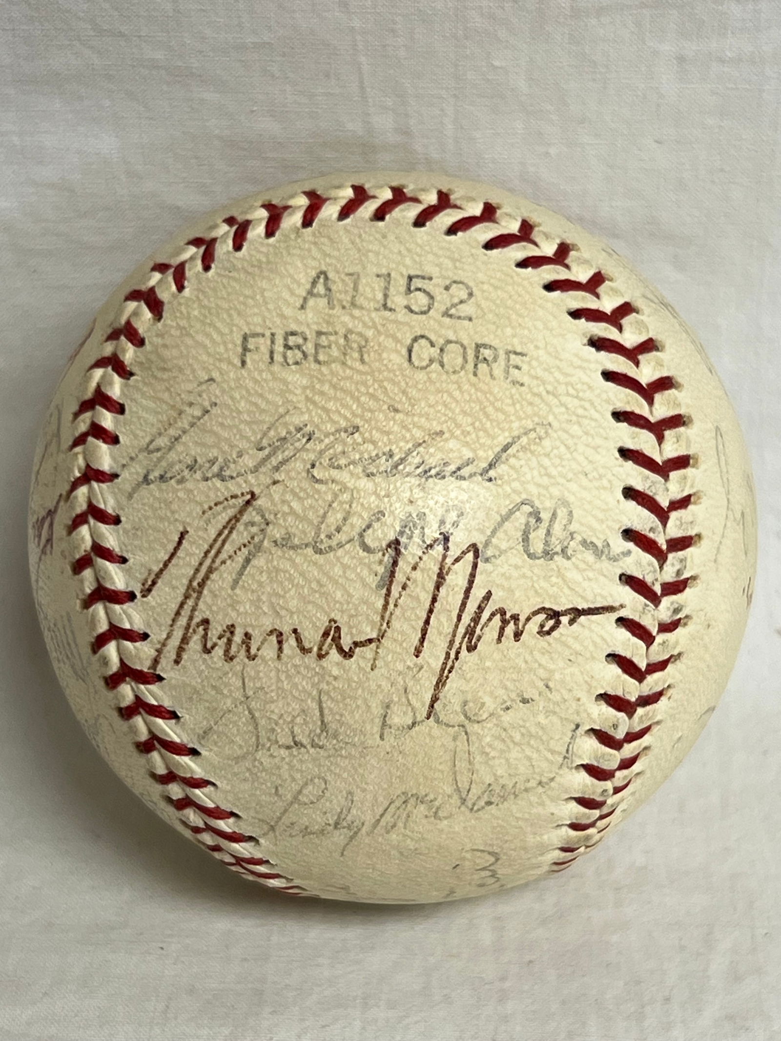 1973 NY Yankees Autographed Team Baseball - 20+ Signatures - T.Munson, B.Murcer, M.Stottlemyre, C. (1 of 6)