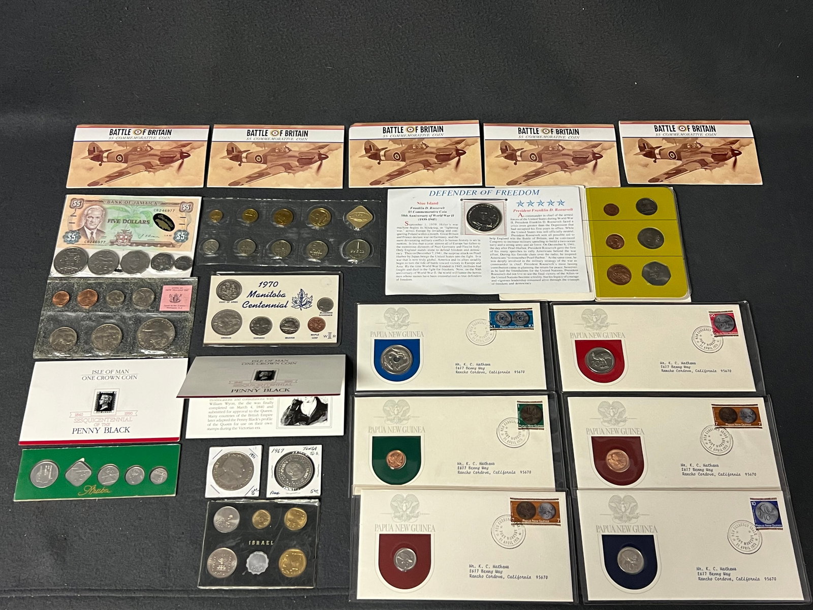 Asst Proof & Uncirculated Coins + More - Asst Coins, Coin Sets - Papau New Guinea, Tonga, Soviet: Asst Proof & Uncirculated Coins + More - Asst Coins, Coin Sets - Papau New Guinea, Tonga, Soviet USSR, Isle of Man, Jamaica & More