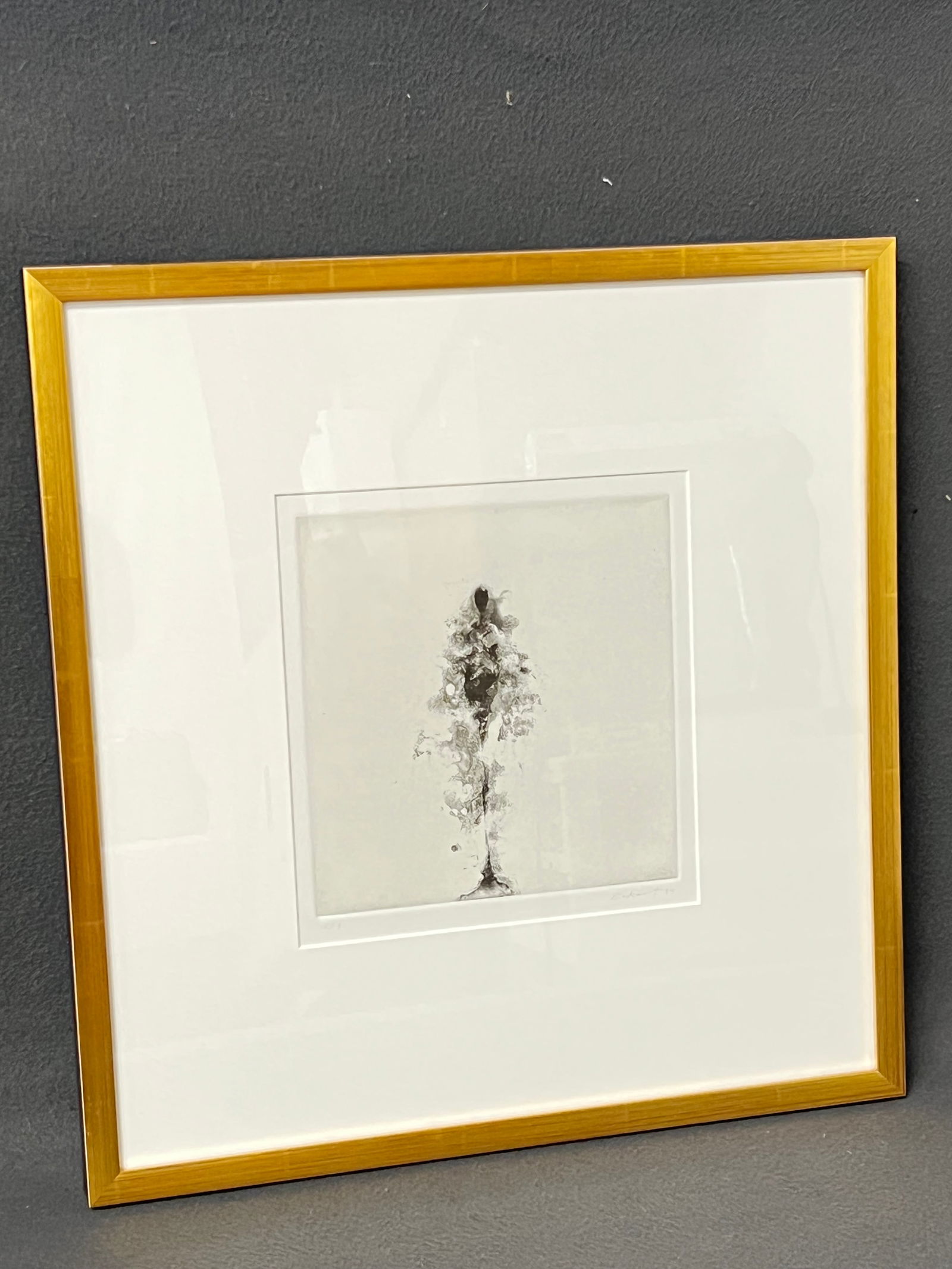 Charles Eckart 1984 Signed Etching #5/9 - Professionally Framed 17'' x 17.75'' (1 of 4)