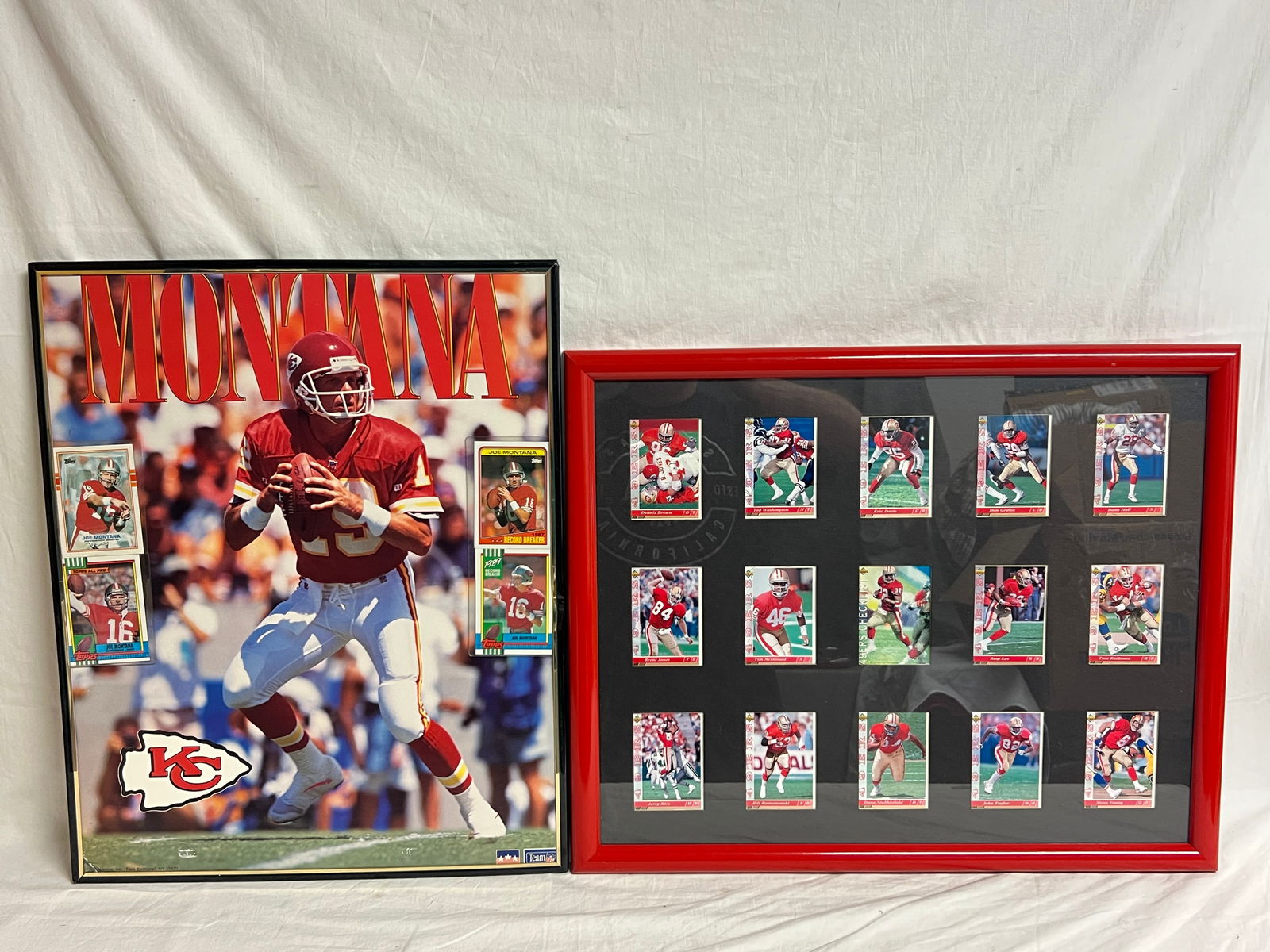 Joe Montana Poster, Trading Cards  - Framed Cards 21'' x 17'', Poster w/ Cards 16'' x 20'' (1 of 3)