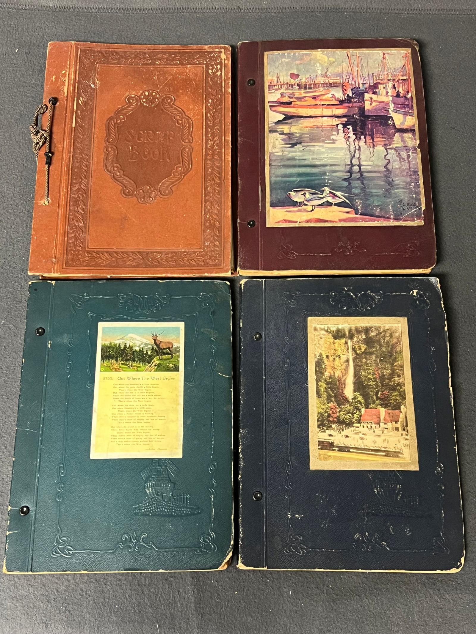 (3)1930s Travel Scrapbooks w/ Menus,Photos,More - 'Travels to the West from Nebraska' - (1 of 18)