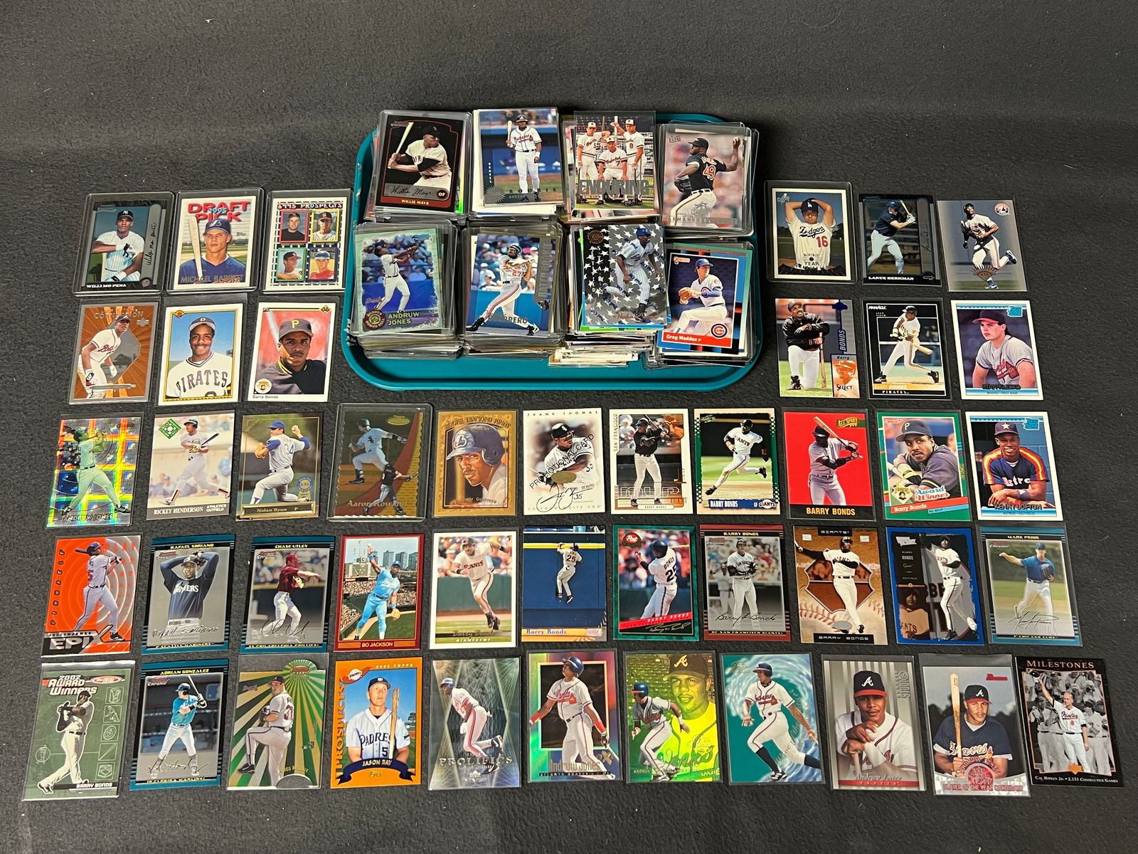 500+ MLB Trading Cards 1990s to Newer - M.McGuire, N.Ryan, B.Bonds, O.Smith, S.Green, A.Jones, (1 of 15)