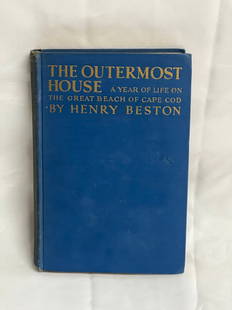 1931 The Outmost House Cape Cod Book - by Henry Beston , Illustrated w/ Photographs by William: 1931 The Outmost House Cape Cod Book - by Henry Beston , Illustrated w/ Photographs by William Bradford + Others