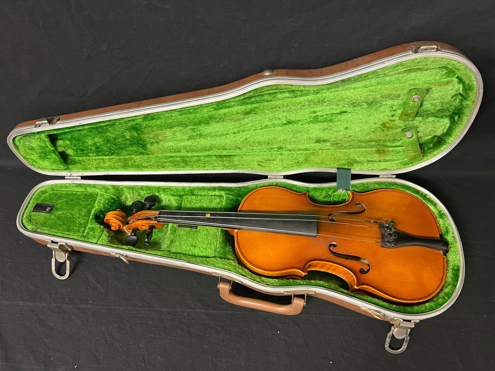 Vtg Anton Becker Violin w/ Case, Copy of Stradivarius (1 of 9)