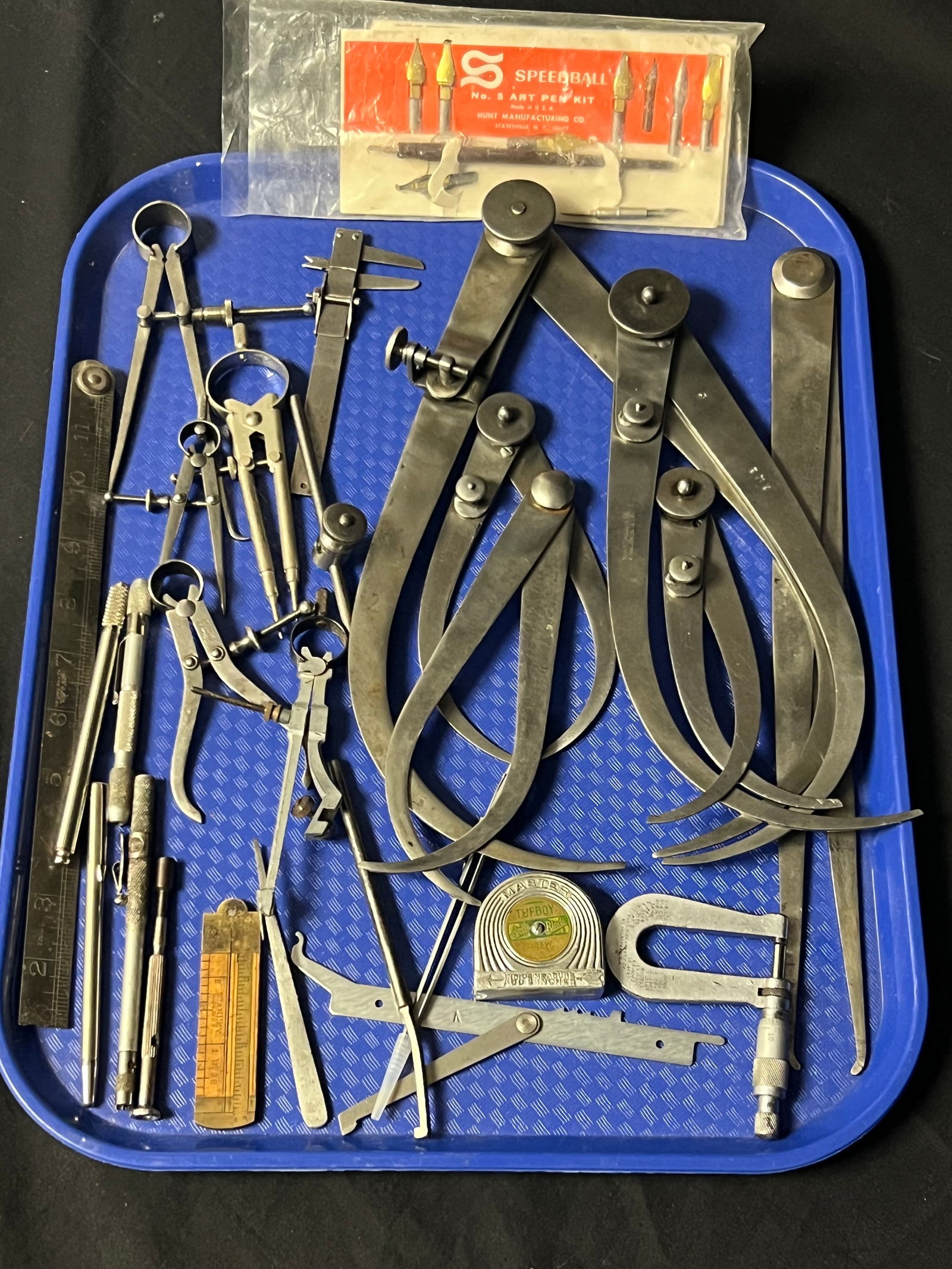 Lot Asst Atq / Vtg Machinists Calipers, Compass - Asst Sizes / Styles , LS Starrlett & More - Tufboy (1 of 7)