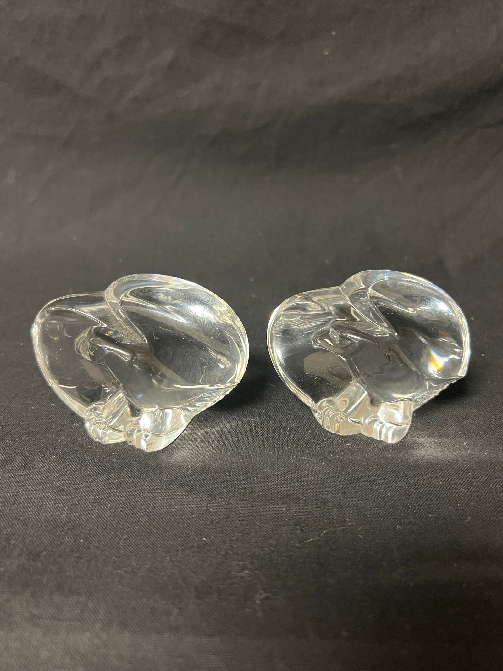 (2)Steuben Glass Eagle Paperweights, Marked (1 of 4)