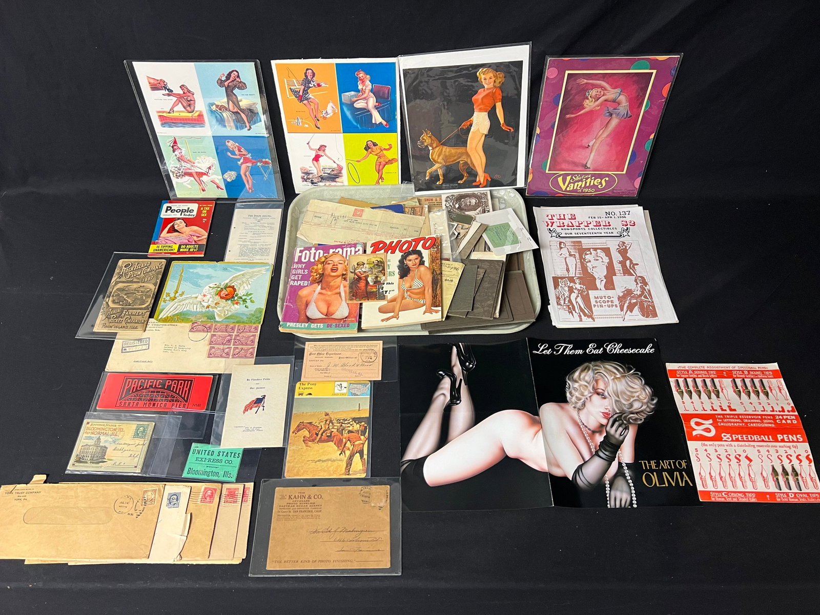 Group Atq / Vtg Ephemera, PinUps, Advertising, More - Pacific Park, Santa Monica Pier Tickets, Mobil (1 of 8)