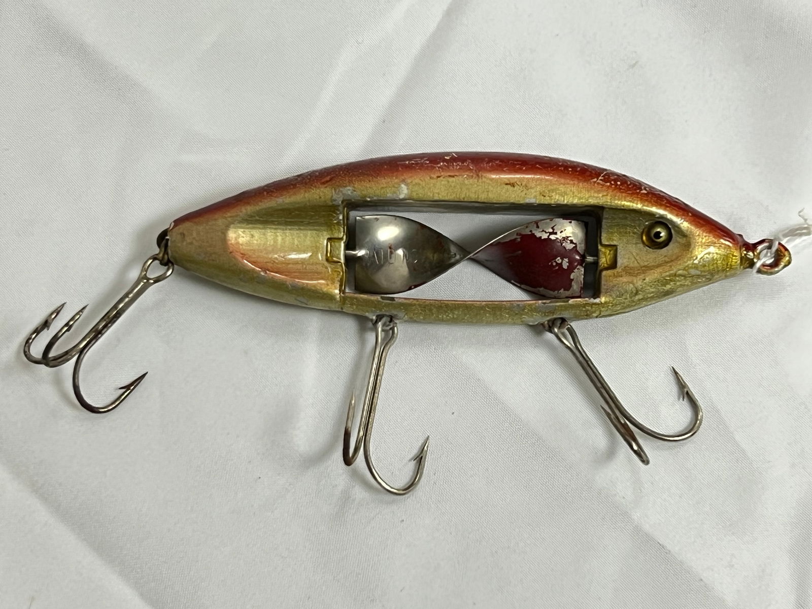 VINTAGE CHIPPEWA WOODEN LURE 3' C1914年 (1001-386) FROST，C