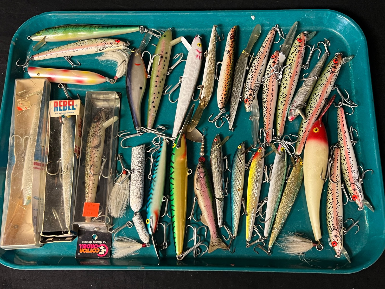 (29)Vintage-Newer Fishing Lures - Rebel , Rapala, Bagleys & More , 5'' - 9.5''L: (29)Vintage-Newer Fishing Lures - Rebel , Rapala, Bagleys & More , 5'' - 9.5''L