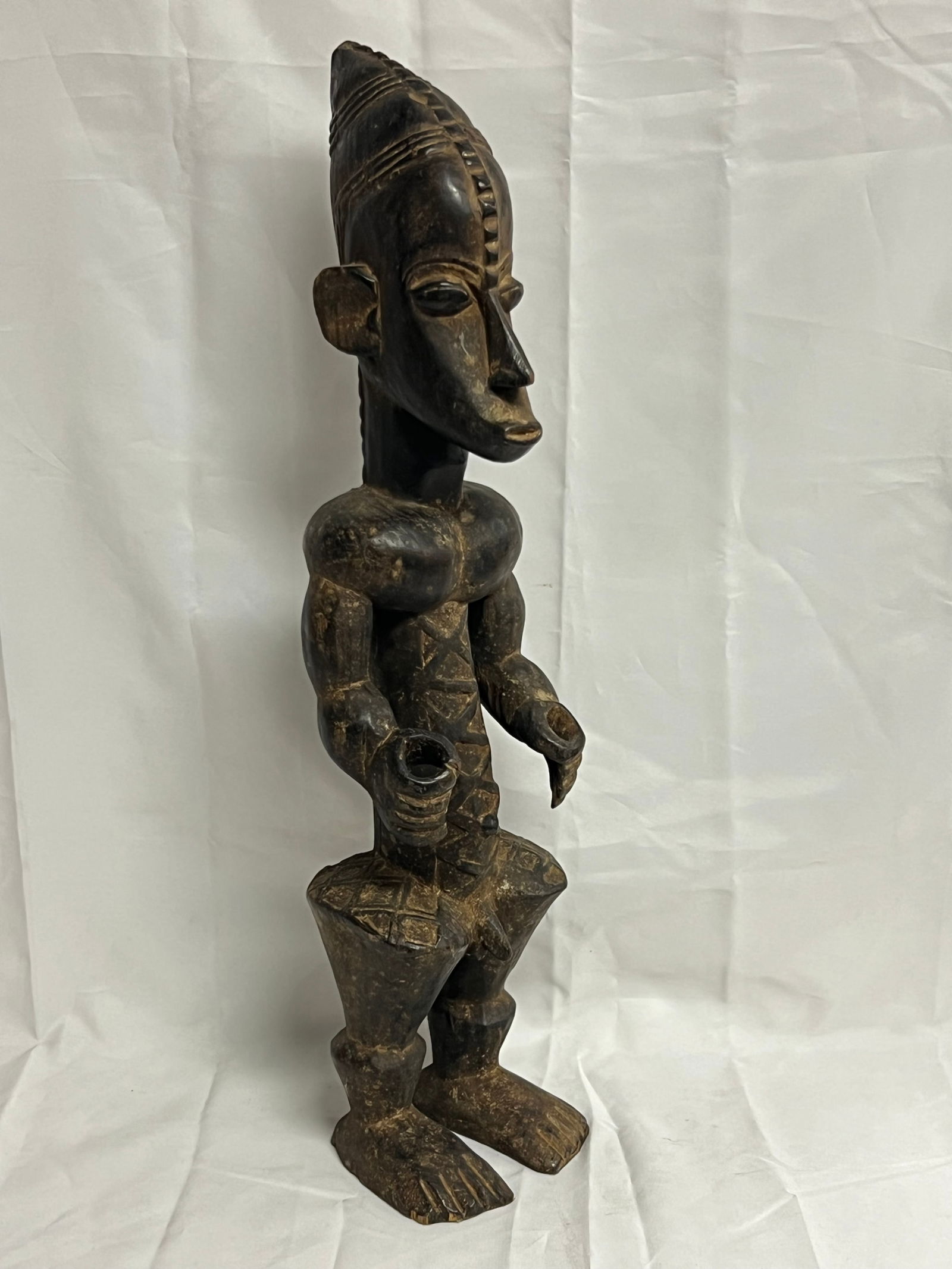 Early Carved Wooden African Tribal Statue 24''T (1 of 5)