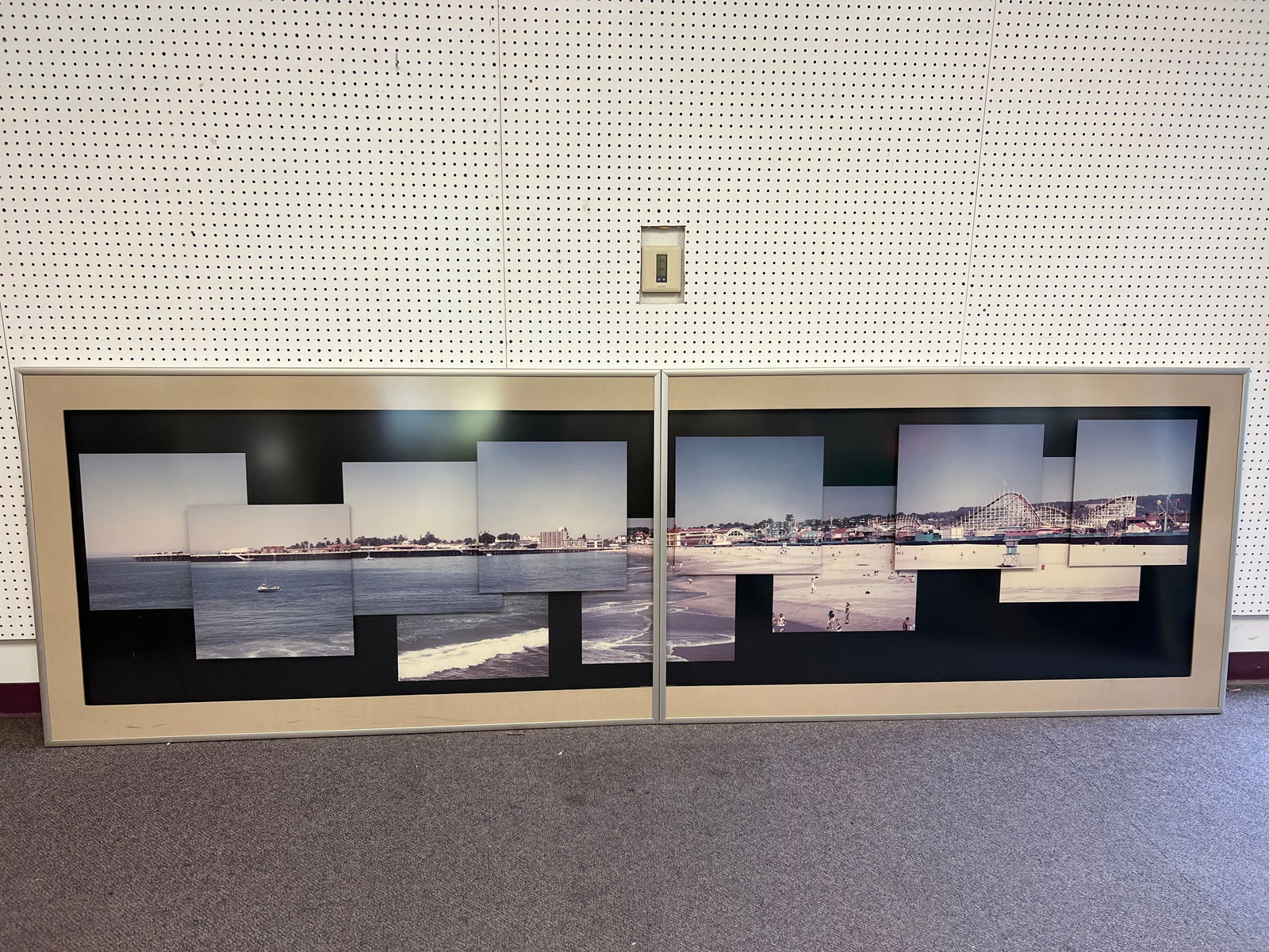 (2)Santa Cruz Pier Boardwalk Framed Photo Prints -Signed #d 8/50 (2 Panels w/ 5.5 Photos Each) - (1 of 7)