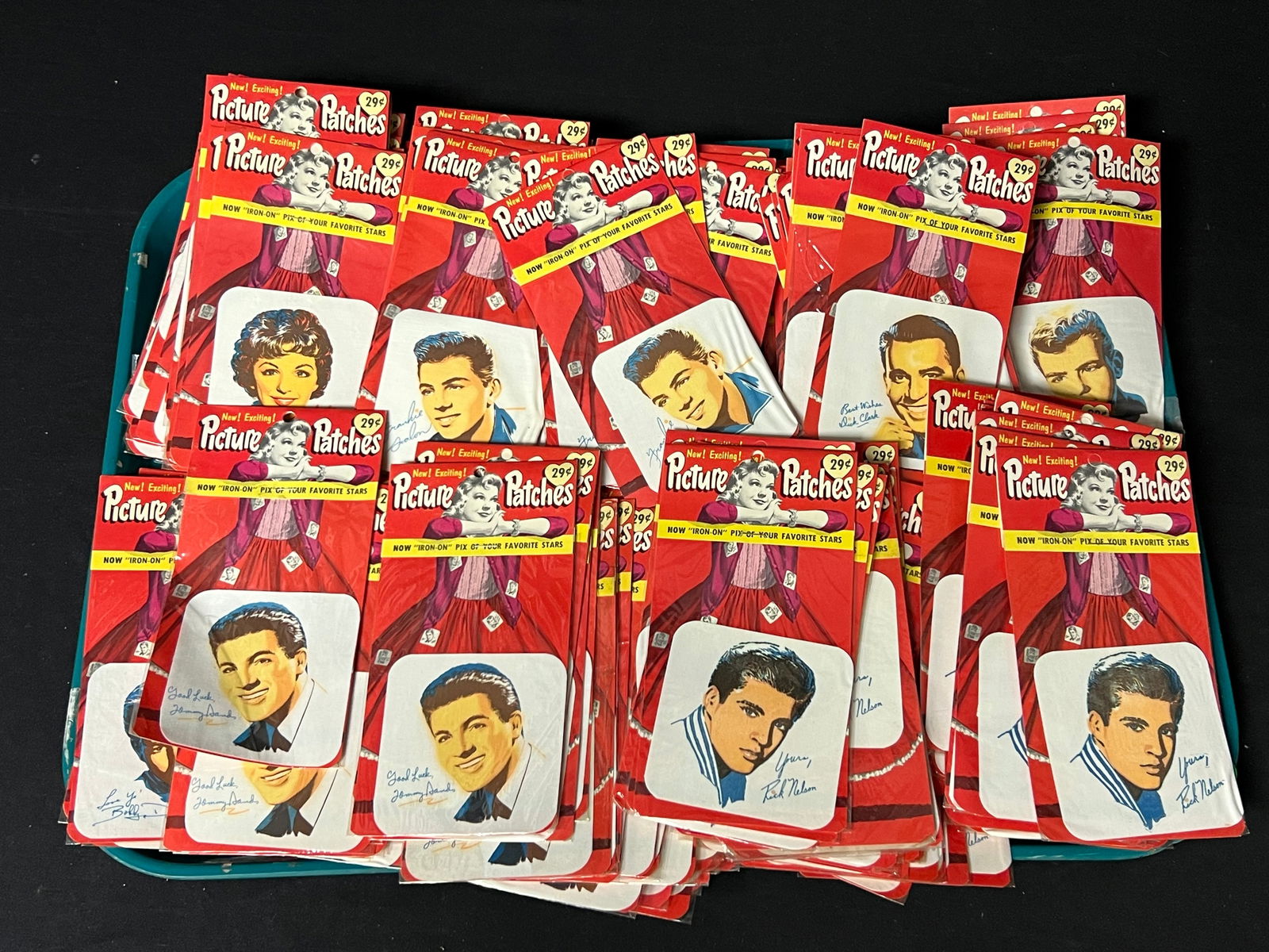 115+ Vintage Iron on Picture Patches - Dick Clark, Frankie Avalon, Fabian, Ricky Nelson & More (1 of 3)