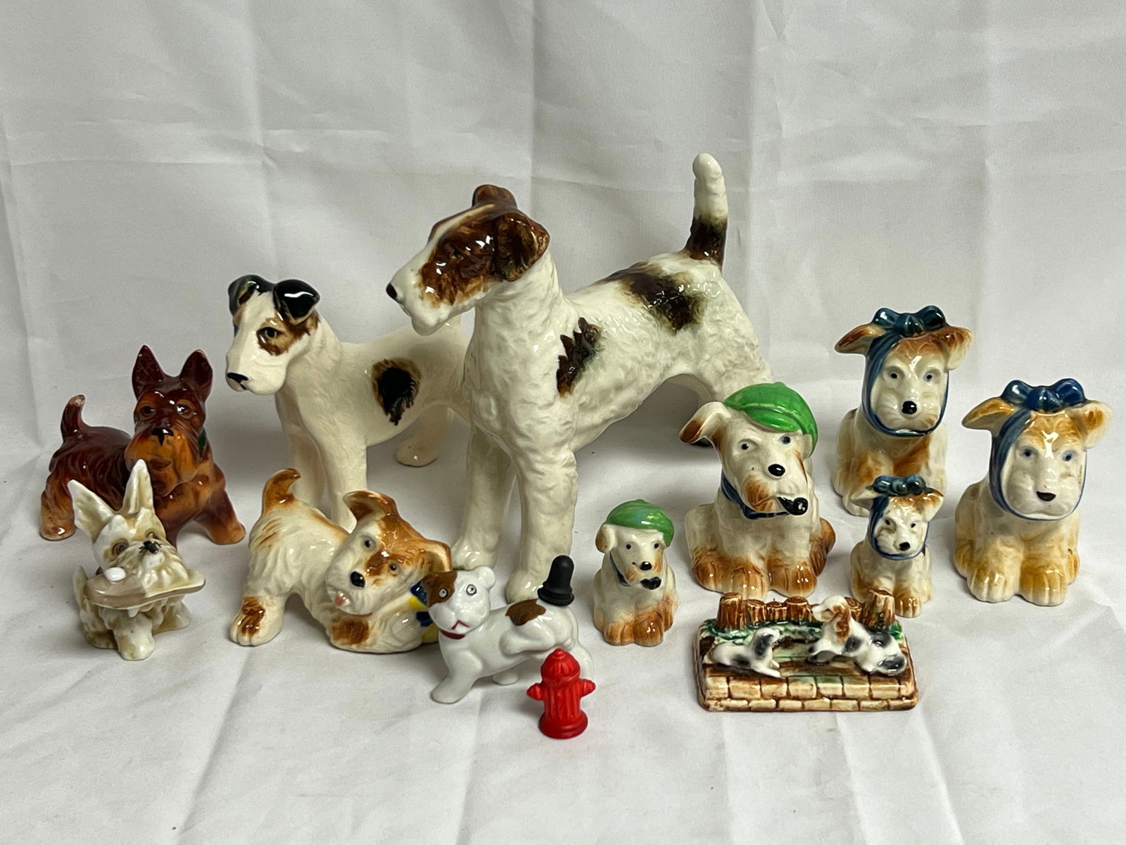 Occupied Japan & Asst Dog Figures - West Highlander Terrier w/ Fly on Nose, Asst Dog Figures - Sizes (1 of 13)