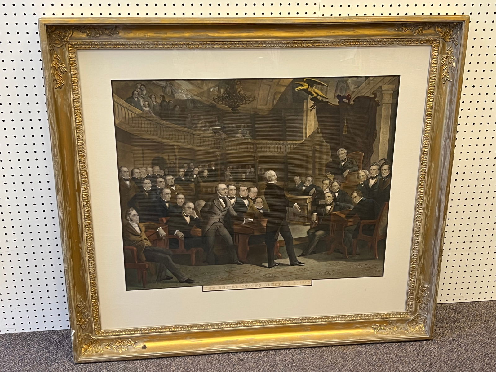 US Senate 1850 Engraving - Peter Frederick - Published by John M.Butler + Alfred Long , US Senate (1 of 9)