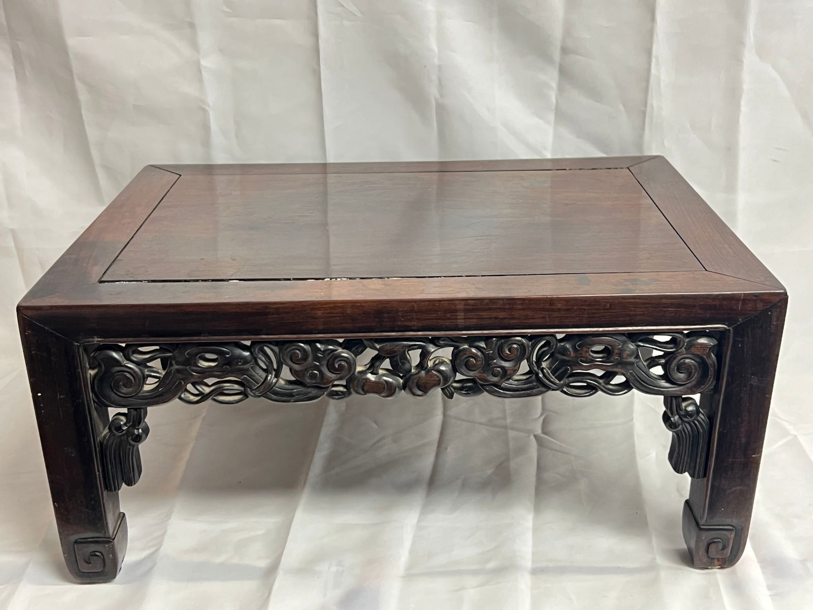 Antique Mahogany Chinese Table / Display Stand - 21'' x 15.25'' x 9.5'' (1 of 6)