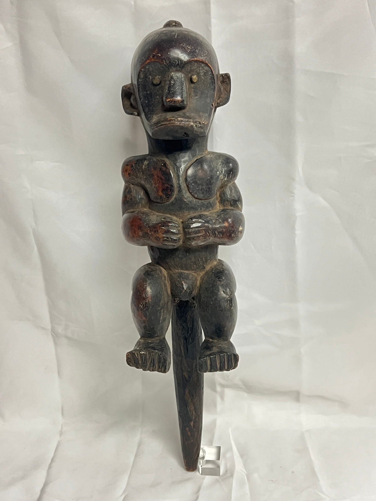 Early Carved Hardwood African Fertility Statue 21''T (1 of 4)