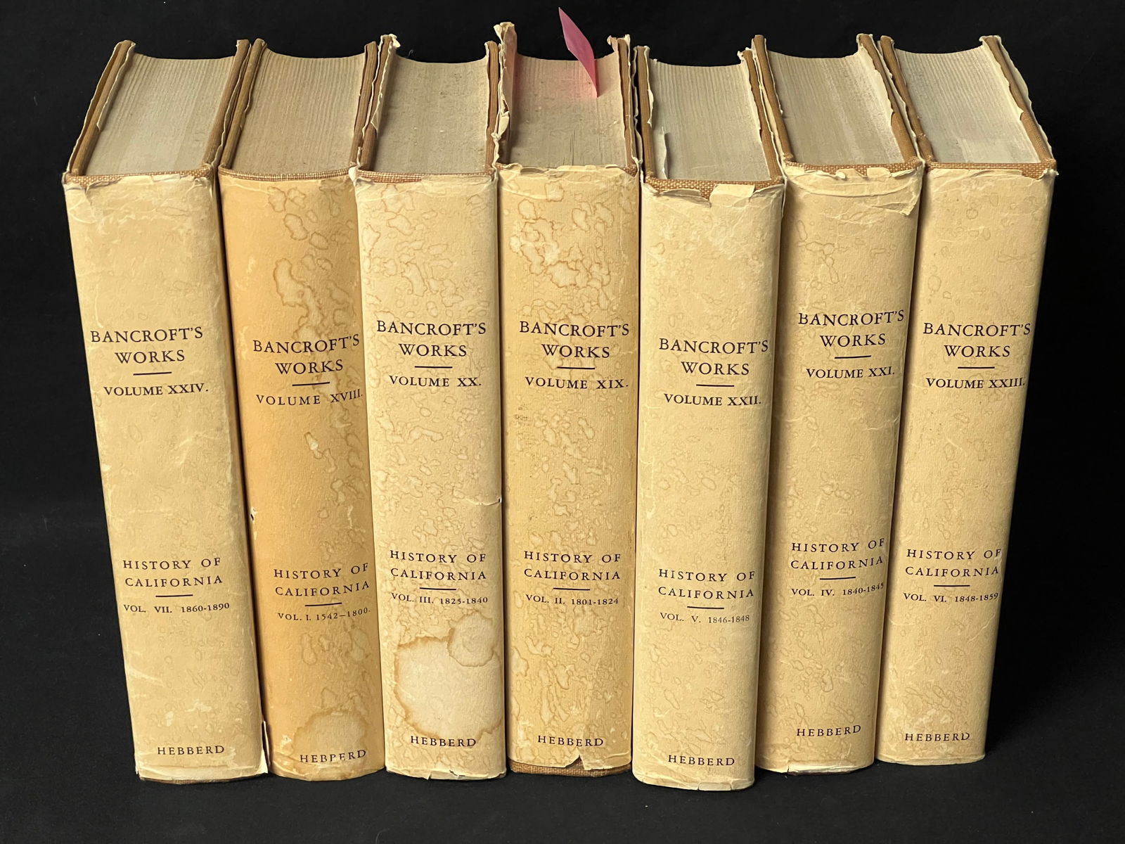 History of California Works of Hubert Bancroft 7Vols. (1 of 5)