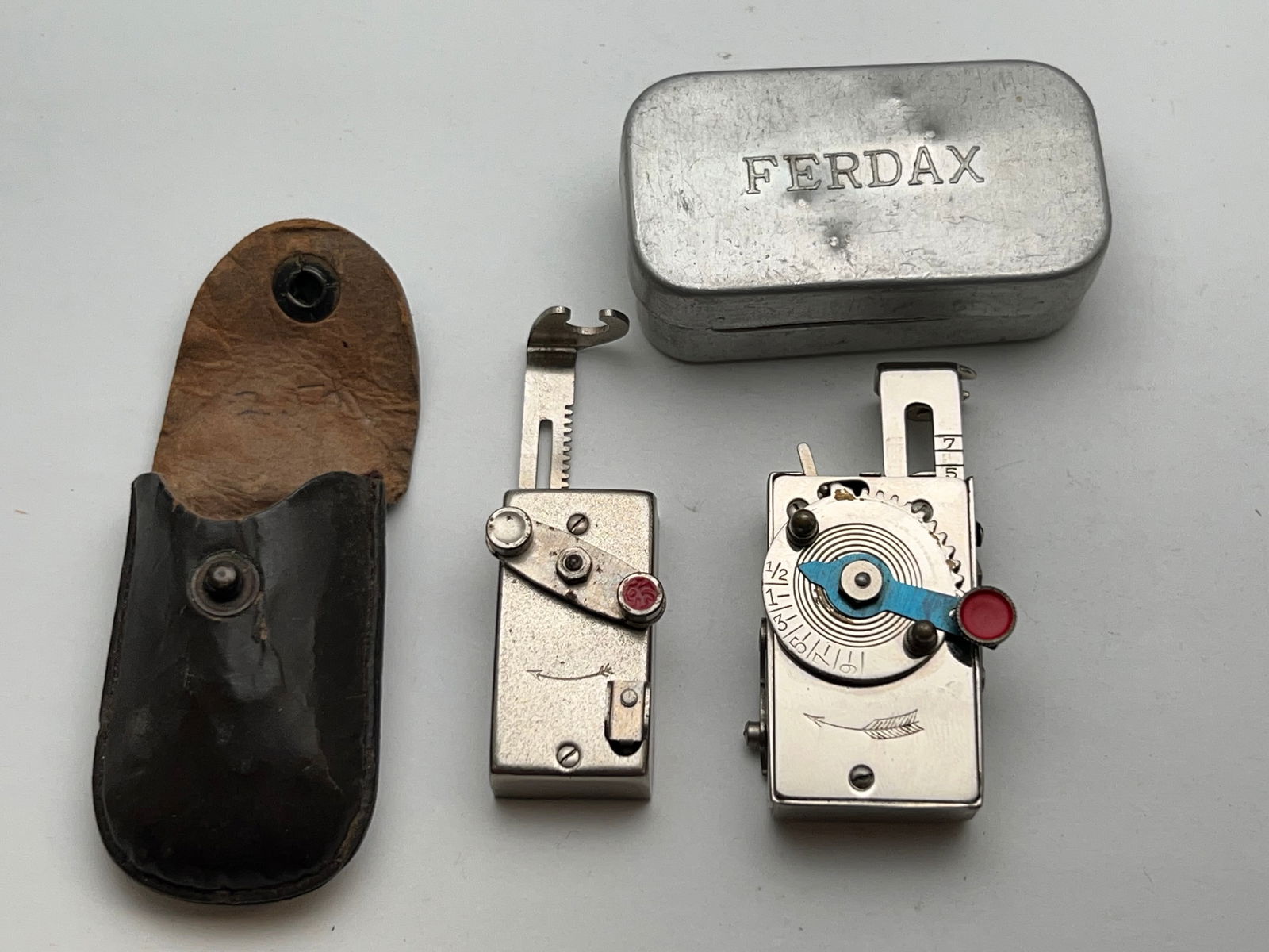 Vtg German + Swiss Camera Timers - (1)is Ferdax w/ Case (1 of 4)
