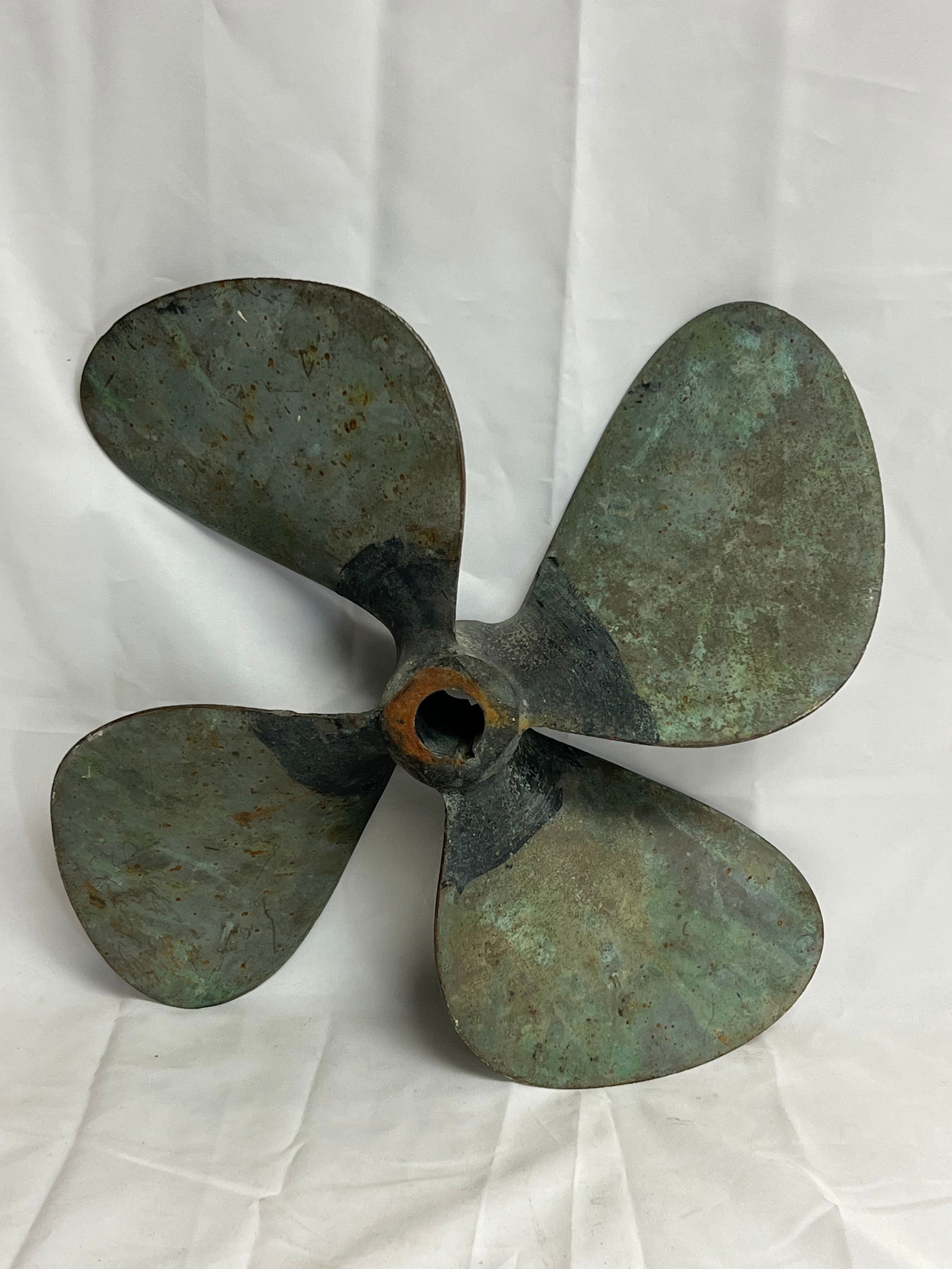 Vtg 4 Prop Brass Nautical Boat Propeller 18'' - From Wharf House Capitola Restaurant - Approx. 18 (1 of 3)