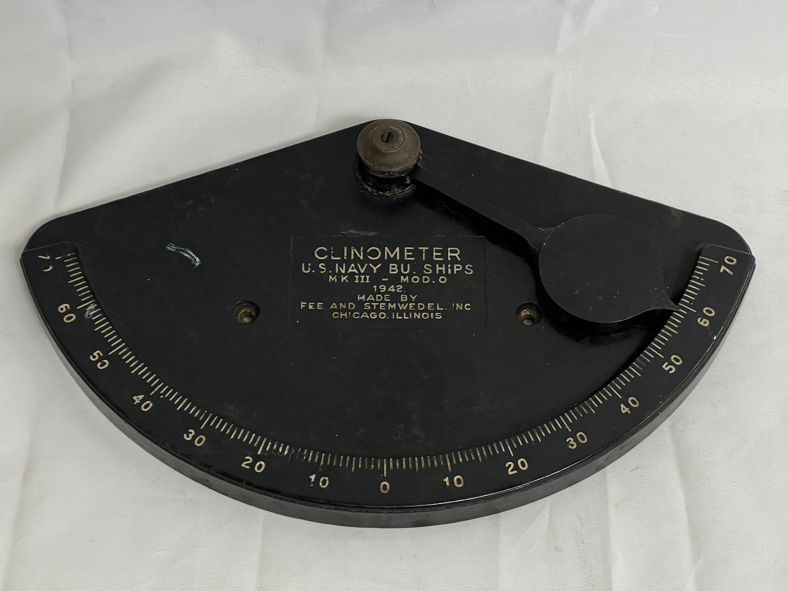 US Navy BU Ships MKIII Clinometer Model 0 - From Wharf House Capitola Restaurant (1 of 3)