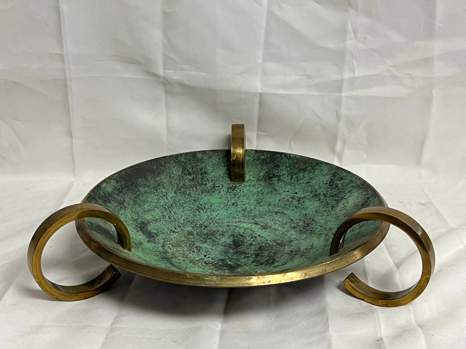 MCM Deco Israel Brass Bowl - Bowl 12.25'' x 2'': MCM Deco Israel Brass Bowl - Bowl 12.25'' x 2''