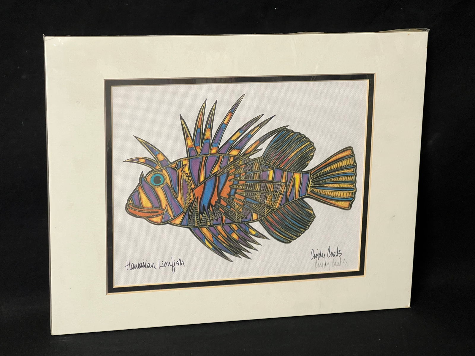 'Candy Coats' Hawaiian Artist Original Print Signed- Signed in Pencil Lower Right - Print of (1 of 5)