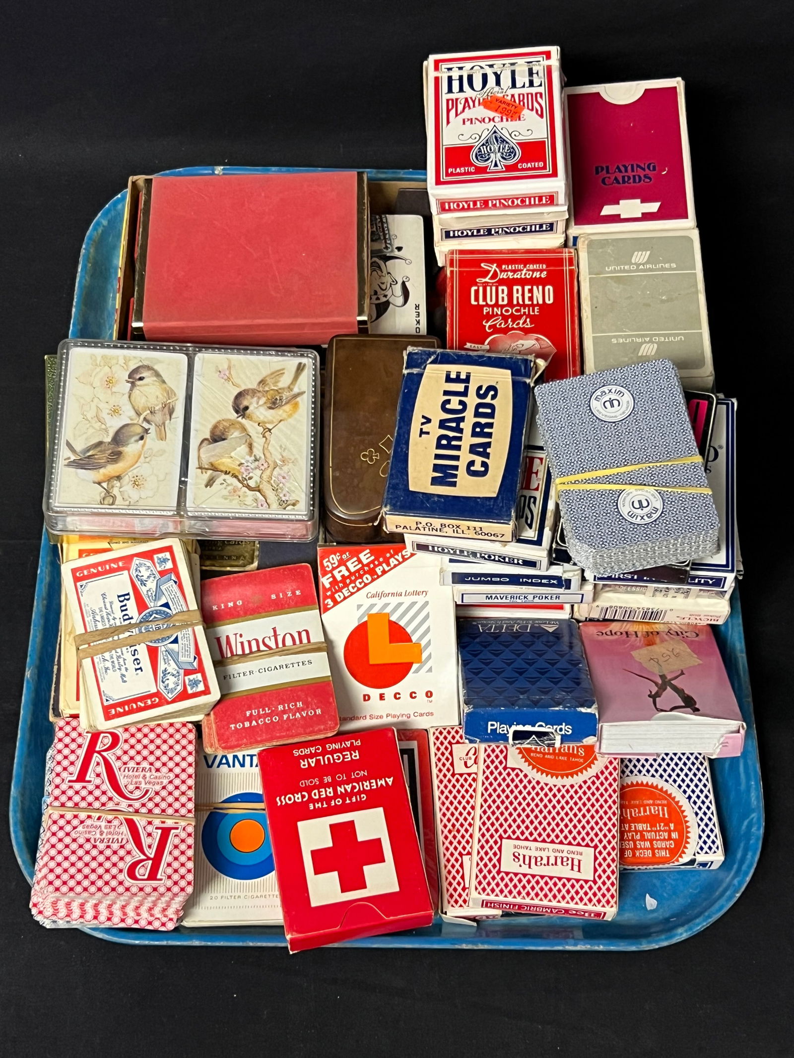 40+ Asst Vtg Playing Cards, Casino, Ads, More - Advertising, Casino, Cigarettes Ad, Beer w/ Canasta, (1 of 6)