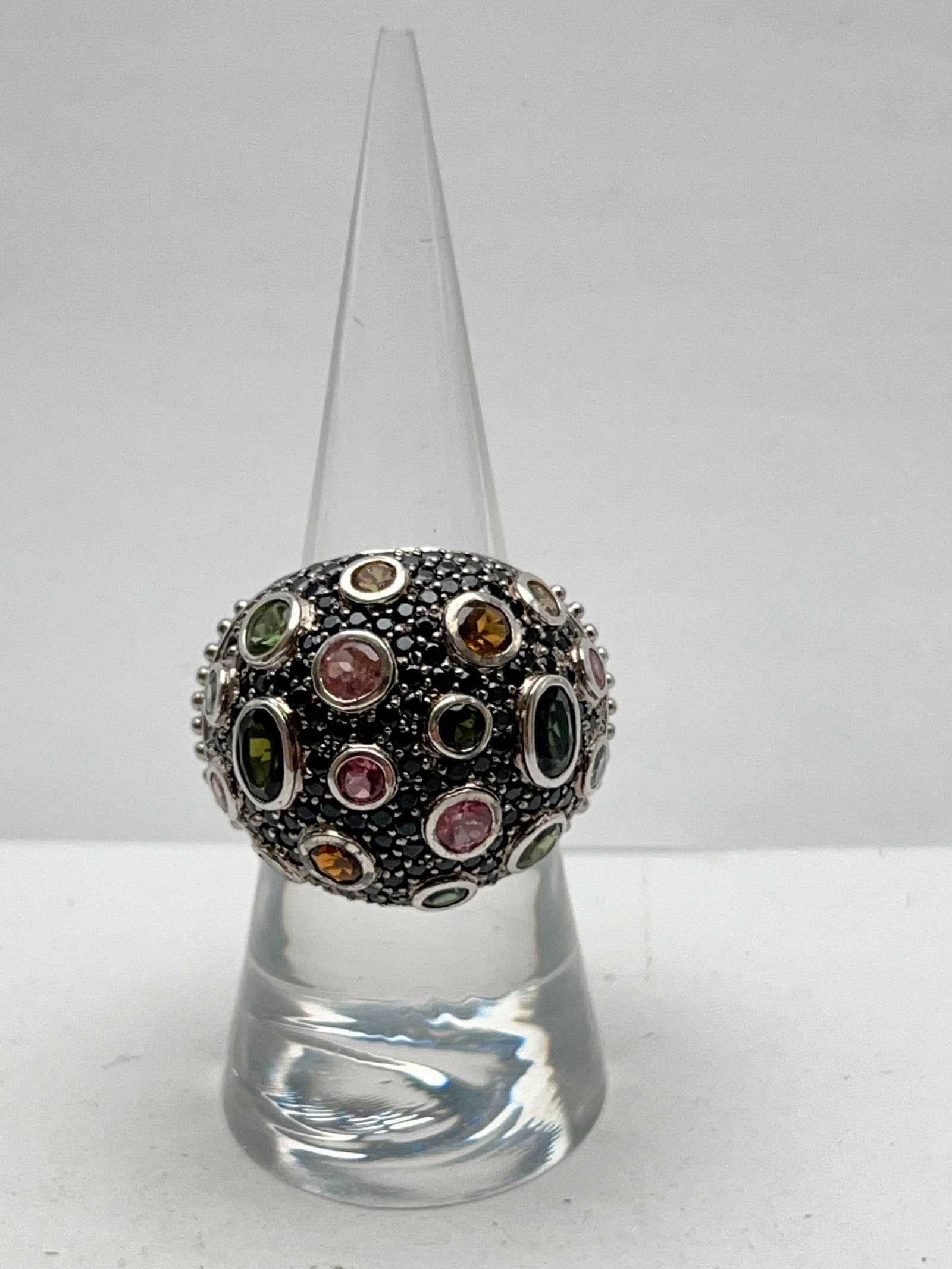 Ross Simons Sterling Multi Gemstone Ring,Sz 7 - Original Boxes (1 of 5)