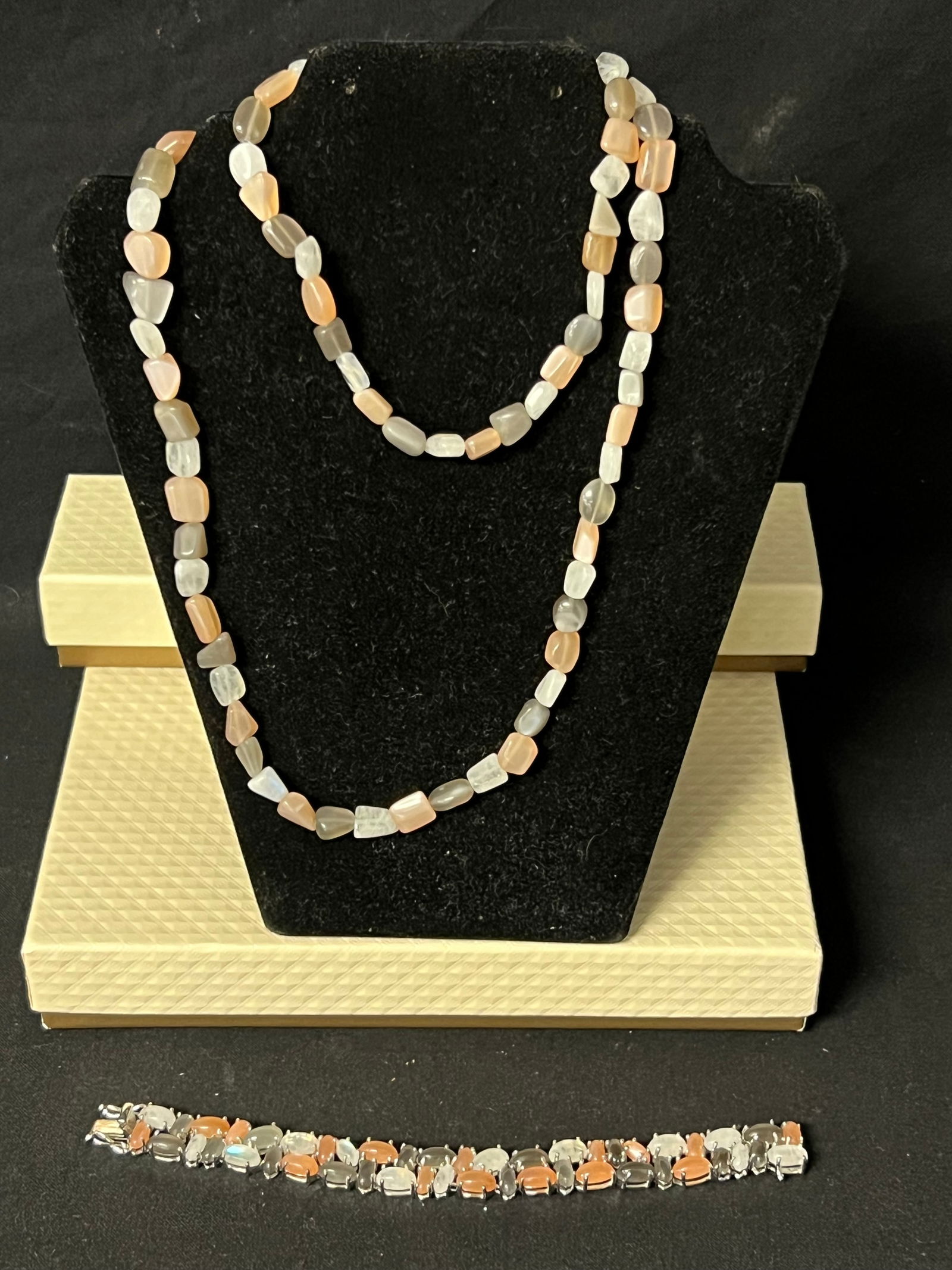 Sterling Silver MultiColor Moonstone Jewelry - New Old QVC Stock w/ Original Boxes, Bags + Receipt - (1 of 7)