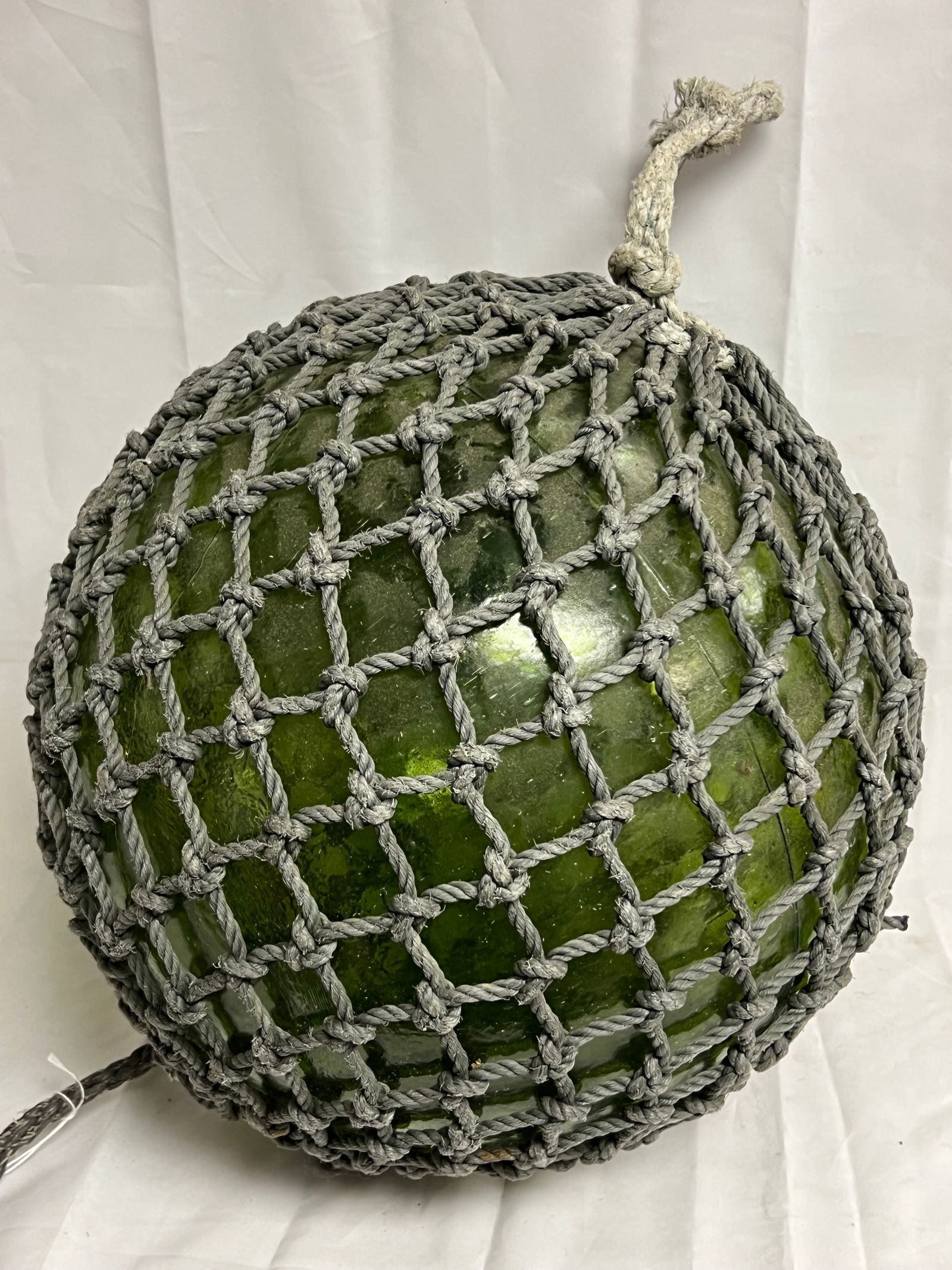 Glass Fishing Float 51''Cir., 15.75LBS - Fishing Float w/ Rope - From Capitola Wharf House (1 of 4)