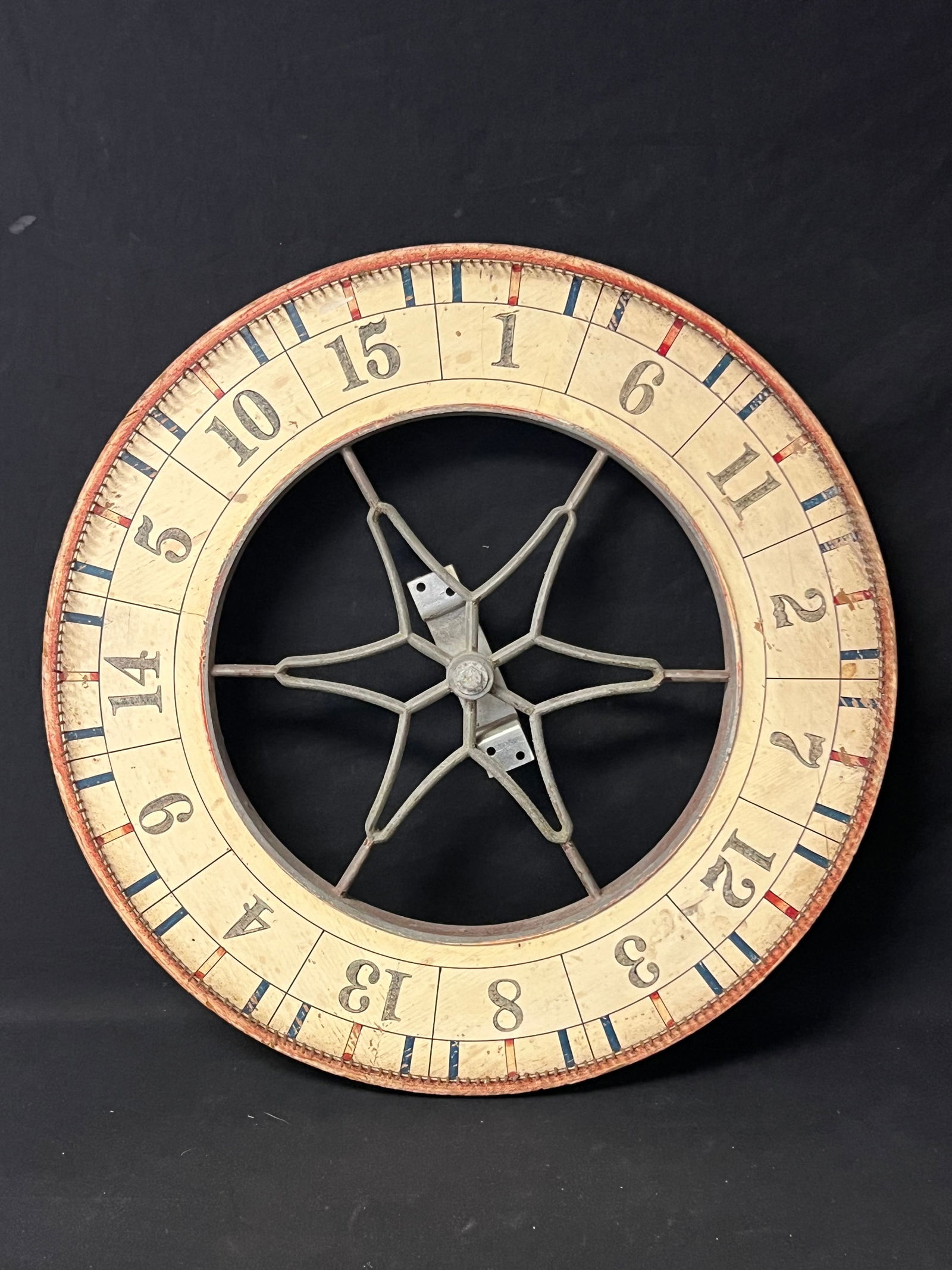 Capitola Wharf House Bar Game Spinning Wheel- 1930s Carnival Game Wheel 24'' (1 of 2)