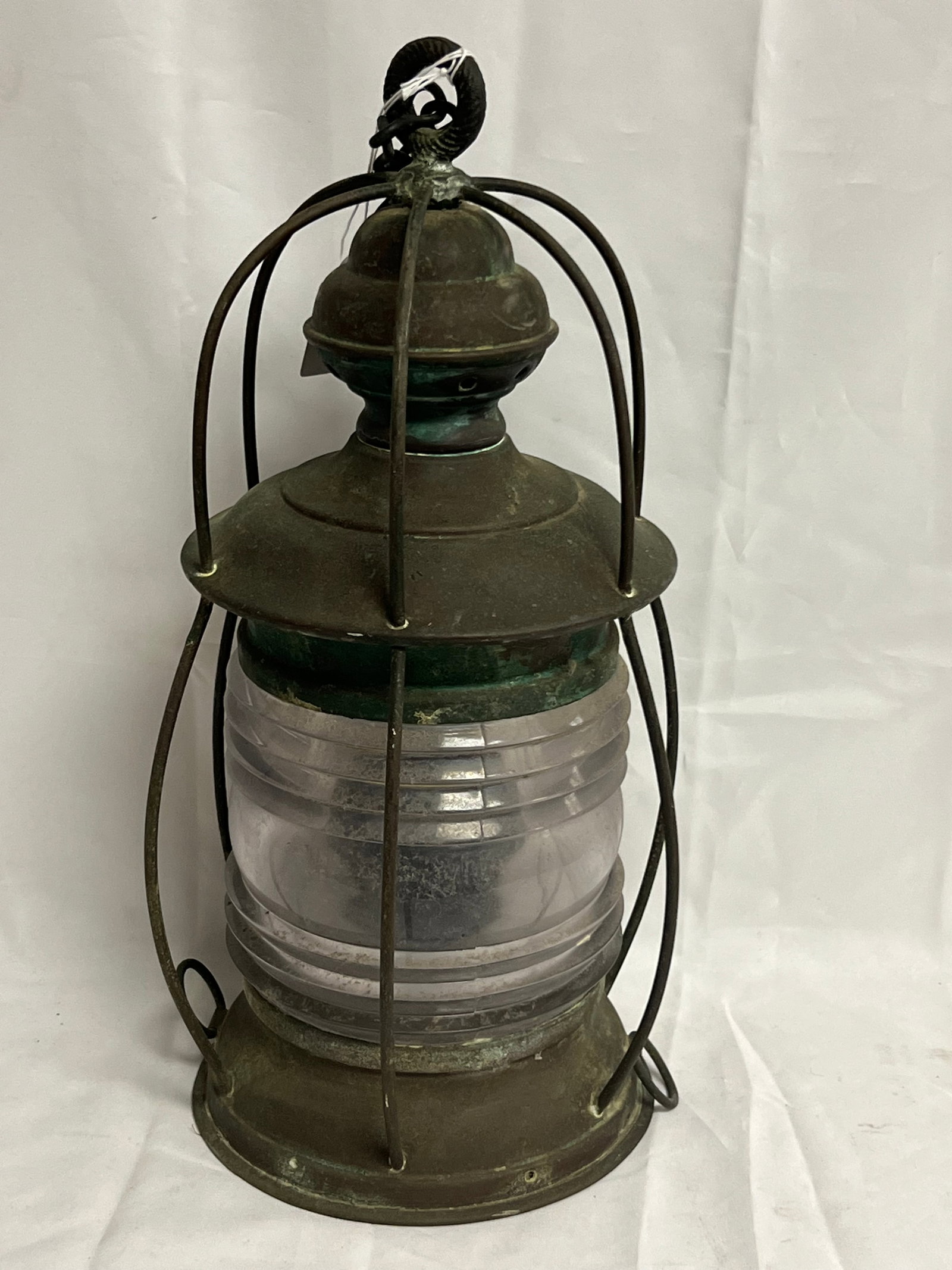Heavy Ship Lamp/Lantern w/ No Bottom - 26''Cir. x 16''T - From Capitola Wharf House Restaurant: Heavy Ship Lamp/Lantern w/ No Bottom - 26''Cir. x 16''T - From Capitola Wharf House Restaurant