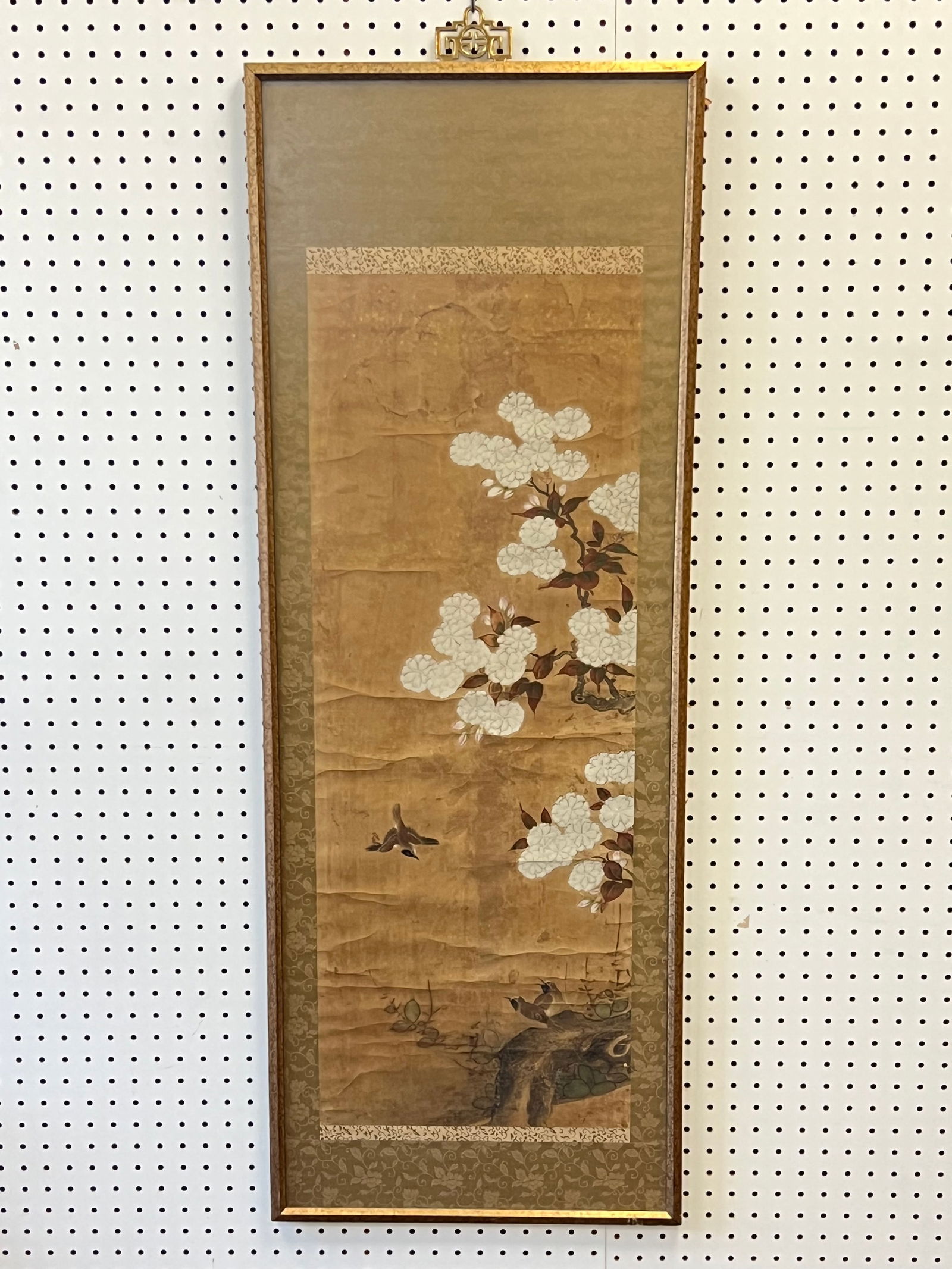 Antique Asian Scroll Framed - 18'' x 49'' (1 of 3)