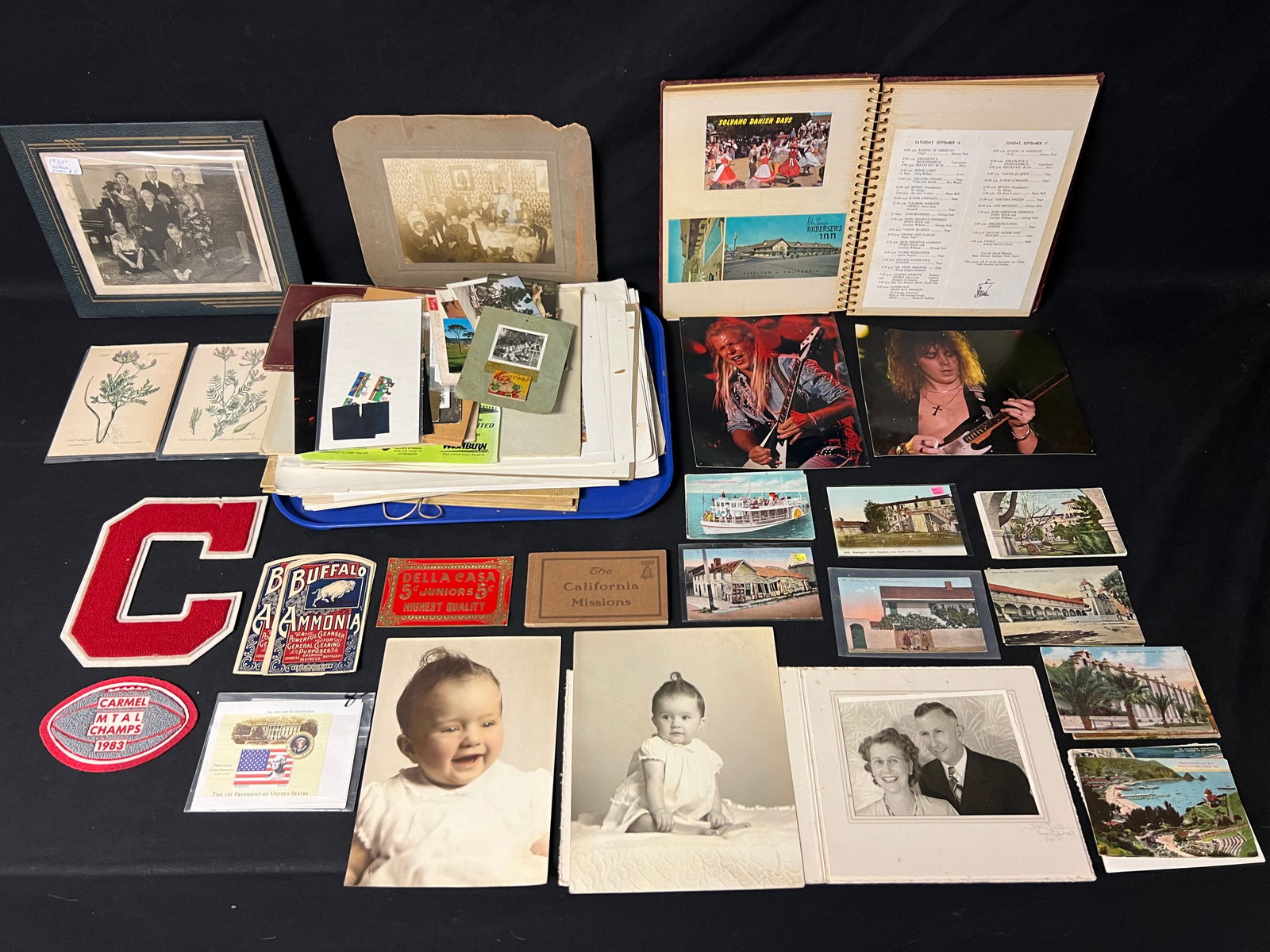 Atq / Vtg Ephemera- Atq Mission Postcards, Ads,More - Prints, Carmel Letters, Advertising, Circle (1 of 12)