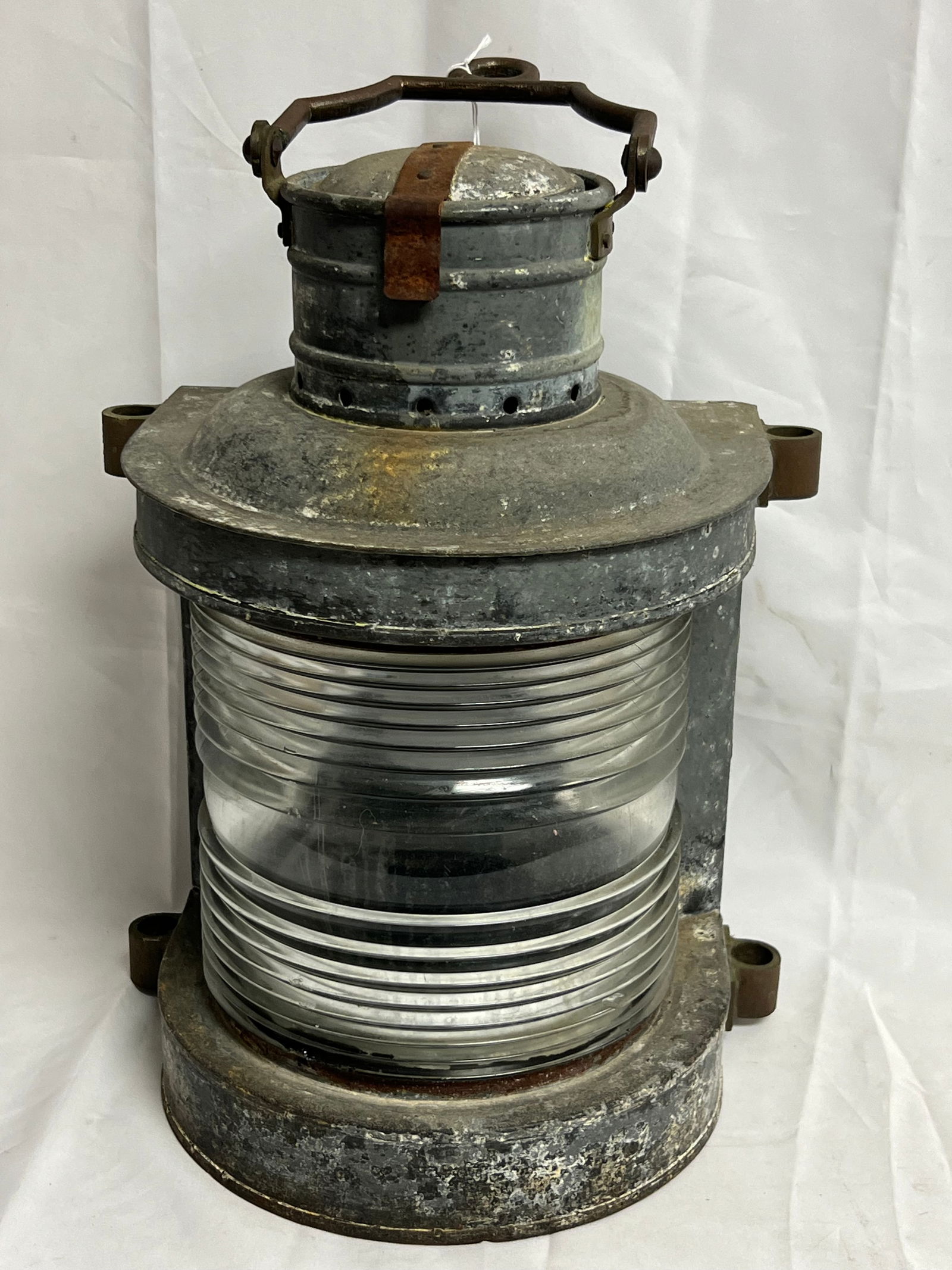 Ships Light / Kerosene Lamp Shell 10''x9''16'' - From Capitola Wharf House Restaurant - Wall Mount (1 of 5)