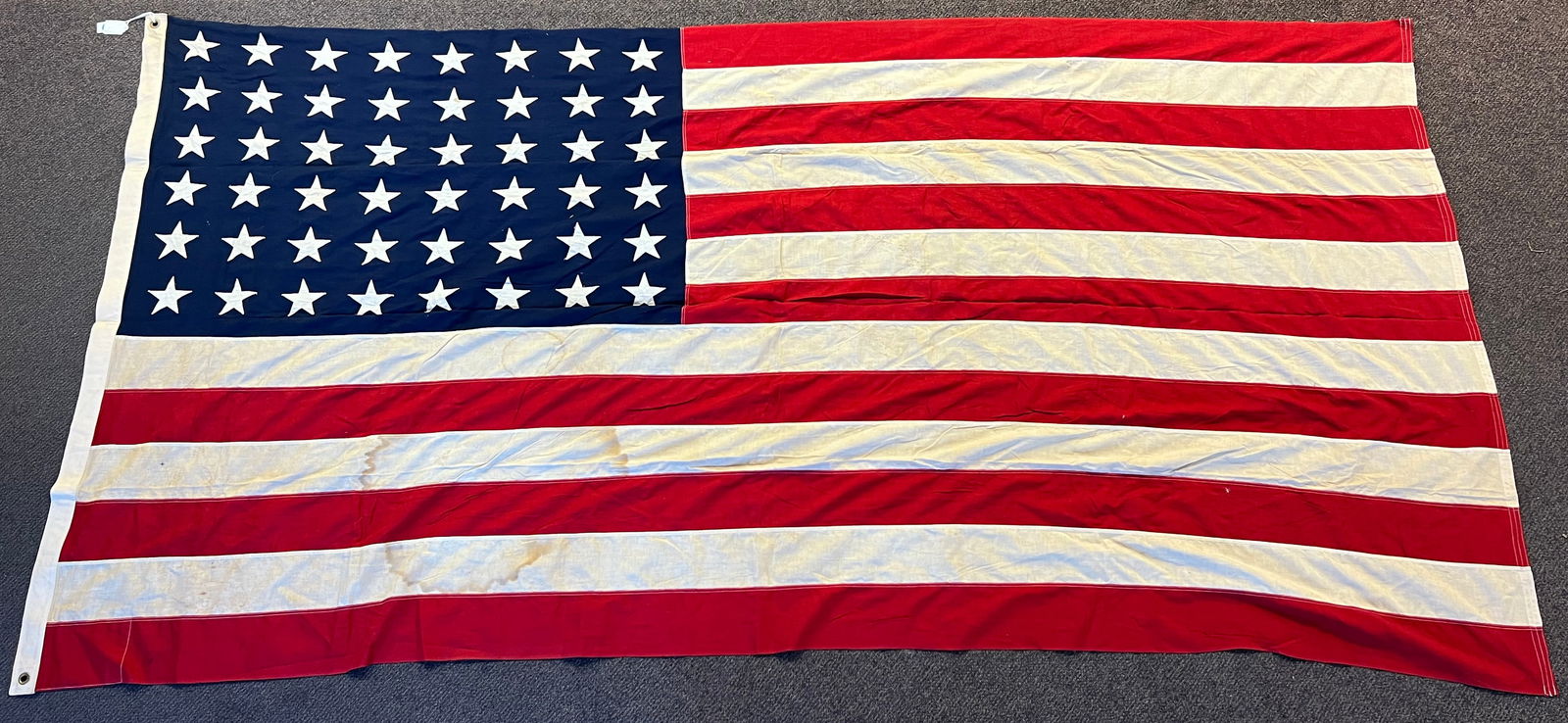 1912-1959 US Flag w/ 48 Sewn Stars - 4'1'' x 9'6'' (See Photos) (1 of 3)
