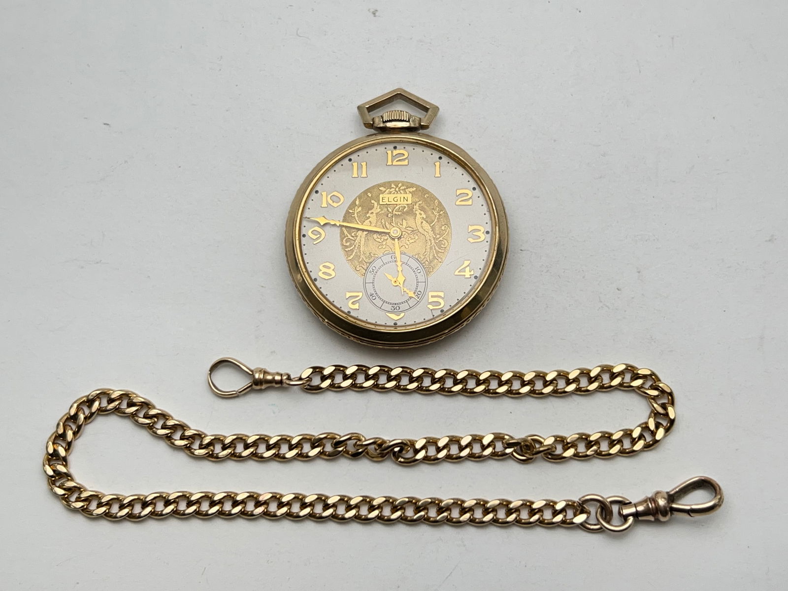 Simmons Martin Copeland Fob,1930s Elgin Pocket Watch- Hallmarked Fob '14K MC w/ Arrow' & Simmons (1 of 5)