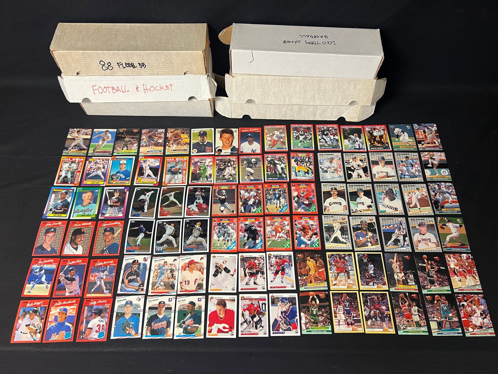 1000+ 1980s-2000s Sports Trading Cards - Various Brands / Condition - Baseball, Football, Hockey - (1 of 10)