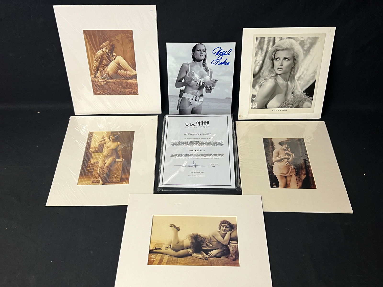 Ursula Andress Signed Photo w/ COA, Burlesque Photos (1 of 8)