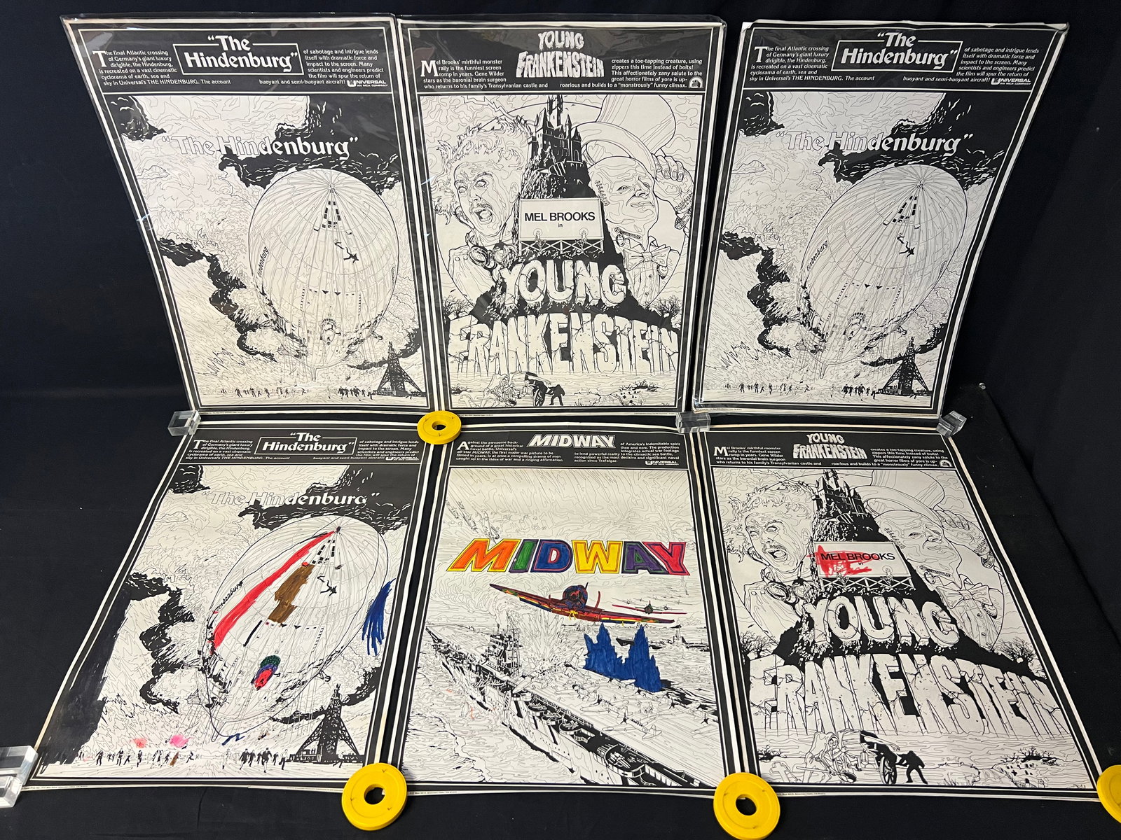 (6)1970s Movie Posters Paper Pros LA - Universal Studios & Century Fox - (2) 1974 Young Frankenstein (1 of 8)