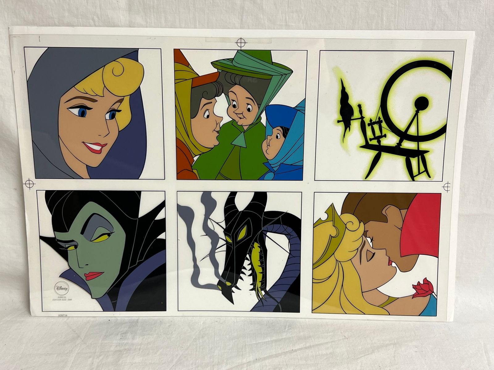Disney Sleeping Beauty Painted Animation Cel - Sericel w/ Disney Authentication Stamp , Edition Size (1 of 2)